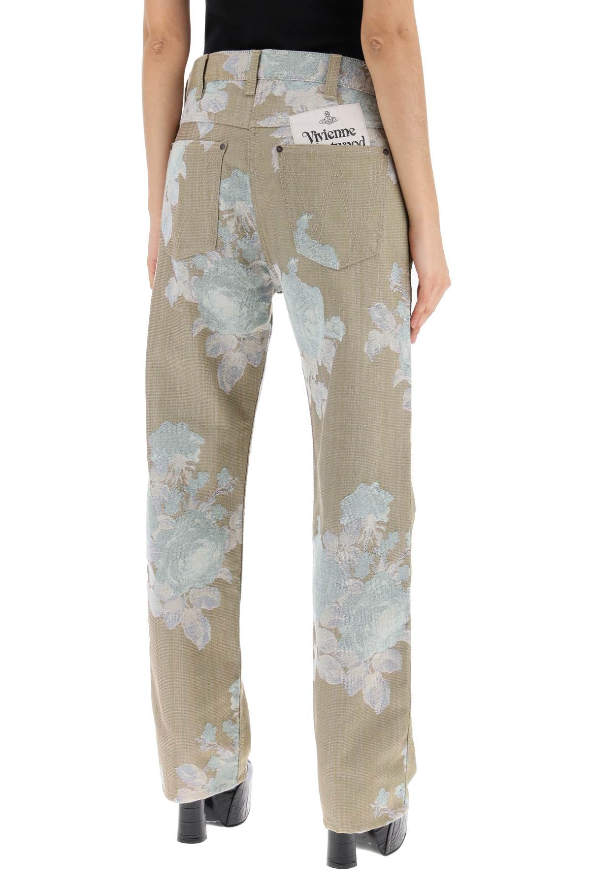 Vivienne Westwood Floral Jacquard Ranch Jeans