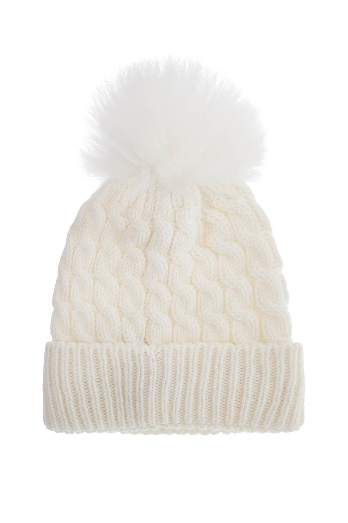 Moncler Grenoble Wool Beanie Hat With Pom Pom.