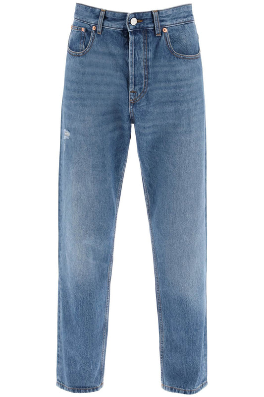 Valentino Garavani Tapered Jeans With Medium Wash