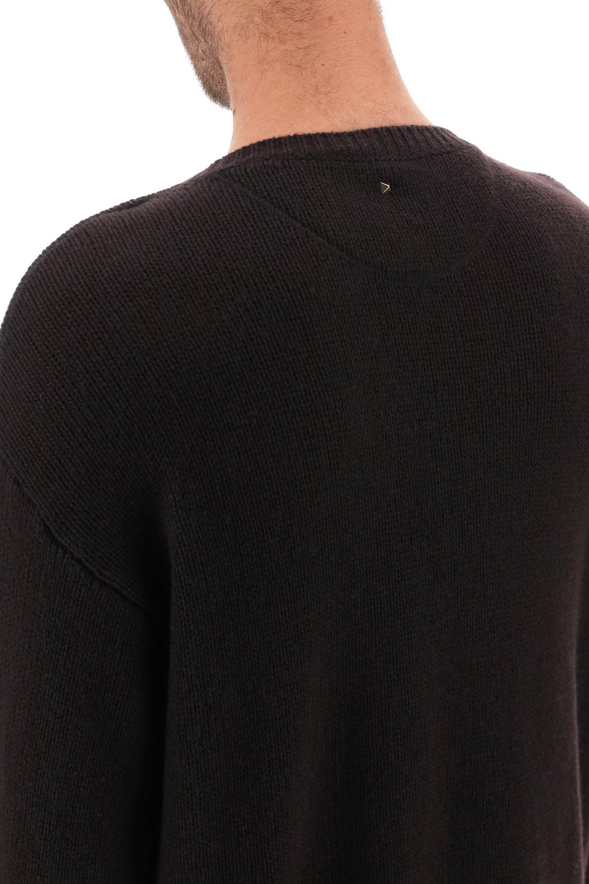 VALENTINO GARAVANI Pullover In Cashmere Con Borchia