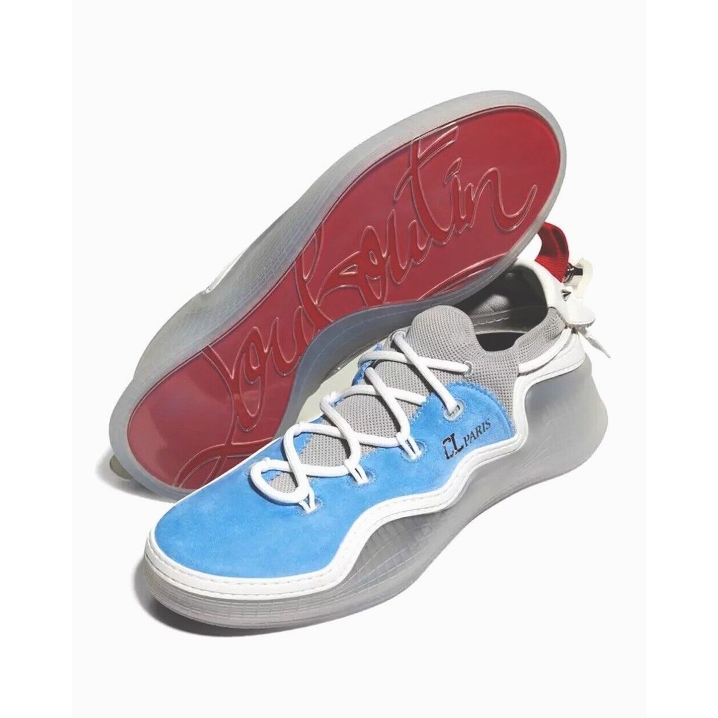 CHRISTIAN LOUBOUTIN Men's Arpoador Low-top Sneakers Blue 41.5