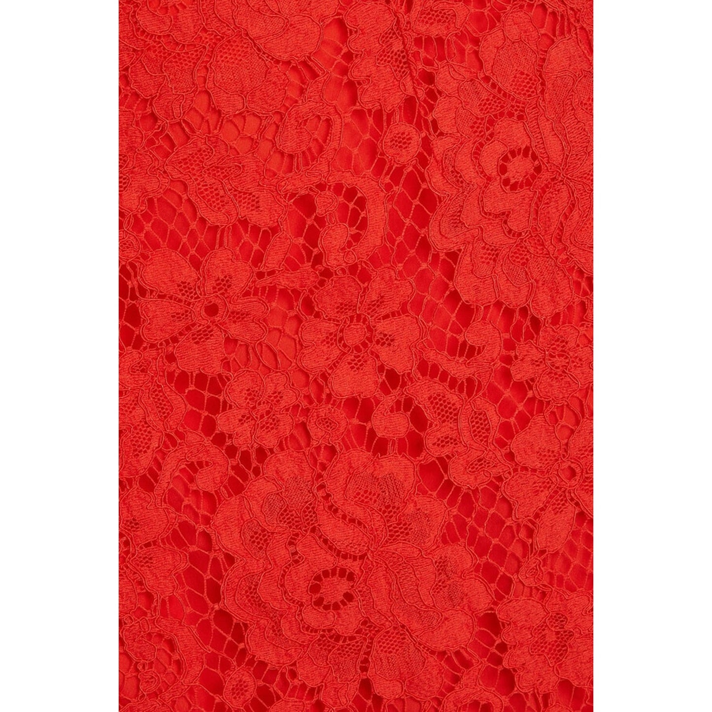 NWT Dolce & Gabbana Red corded Lace Midi Skirt IT 38 US XS
