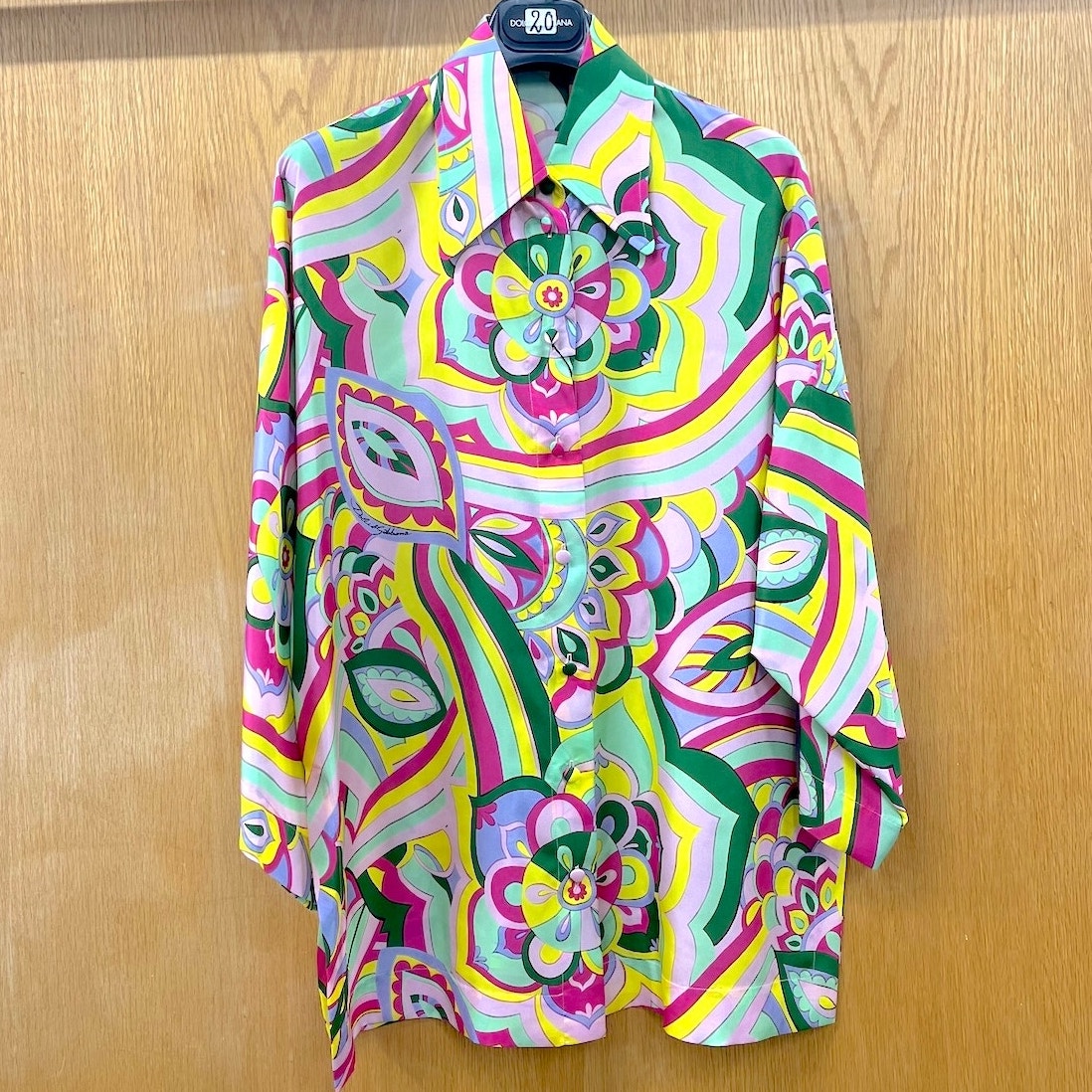 NWT Dolce & Gabbana Dolce & Gabbana abstract-print silk shirt IT 40 US S