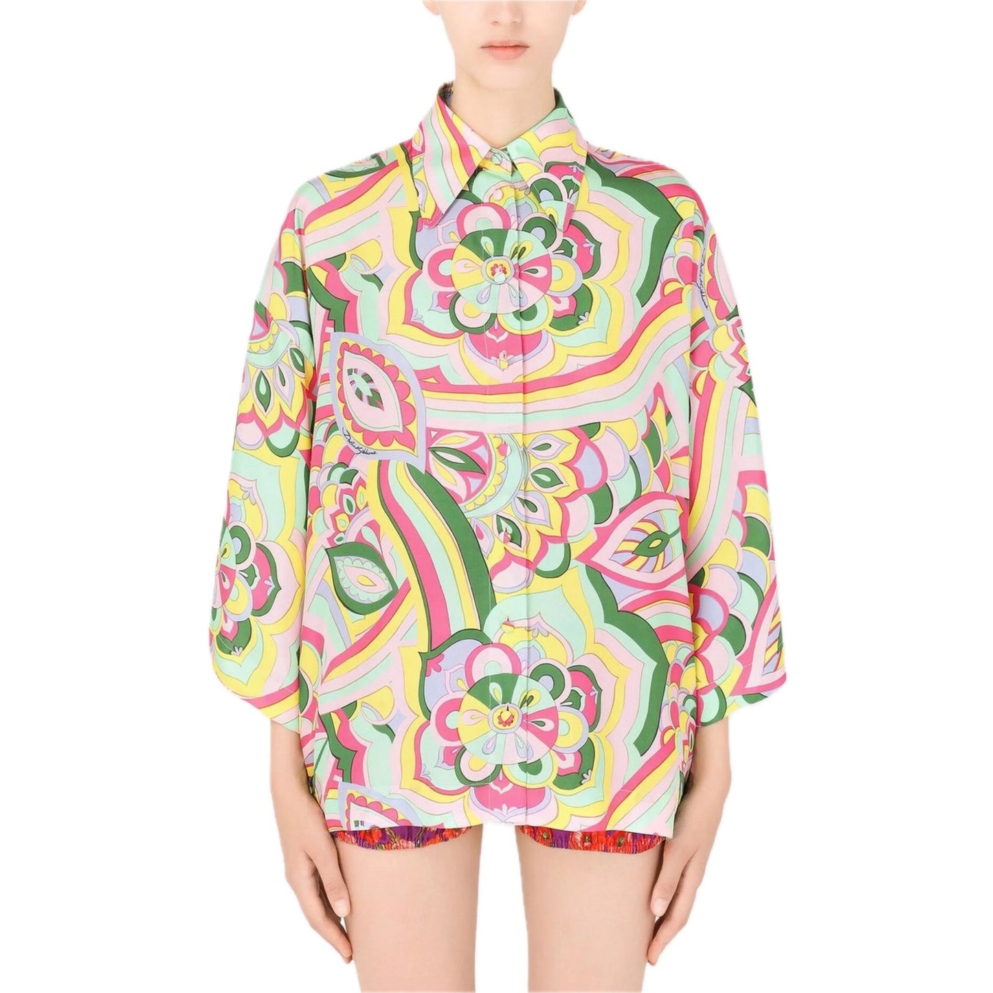 NWT Dolce & Gabbana Dolce & Gabbana abstract-print silk shirt IT 40 US S