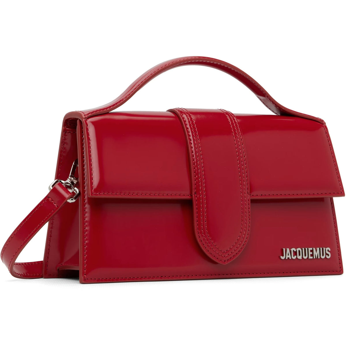 NWT Jacquemus Red Le Grand Bambino Leather Crossbody Bag Logo
