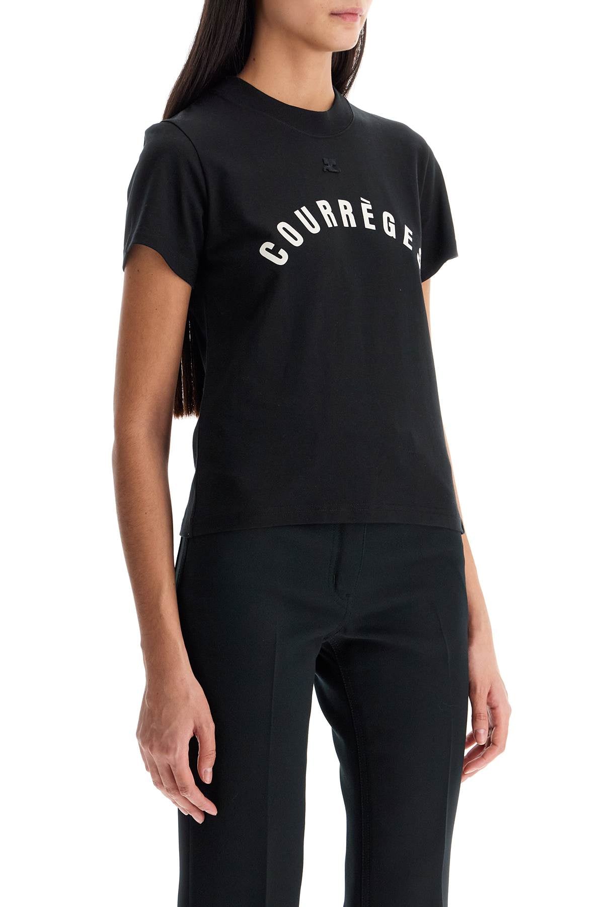 Courreges Ac Straight T-Shirt With Print