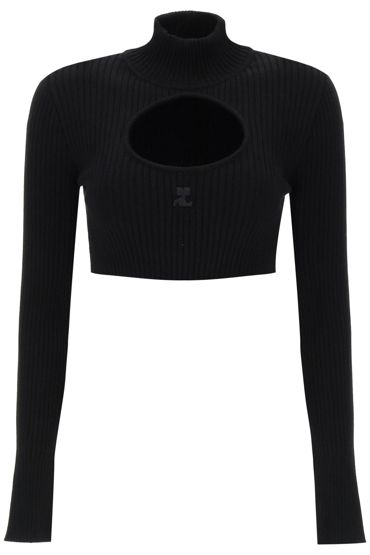 Courreges Cut-Out Crop Top