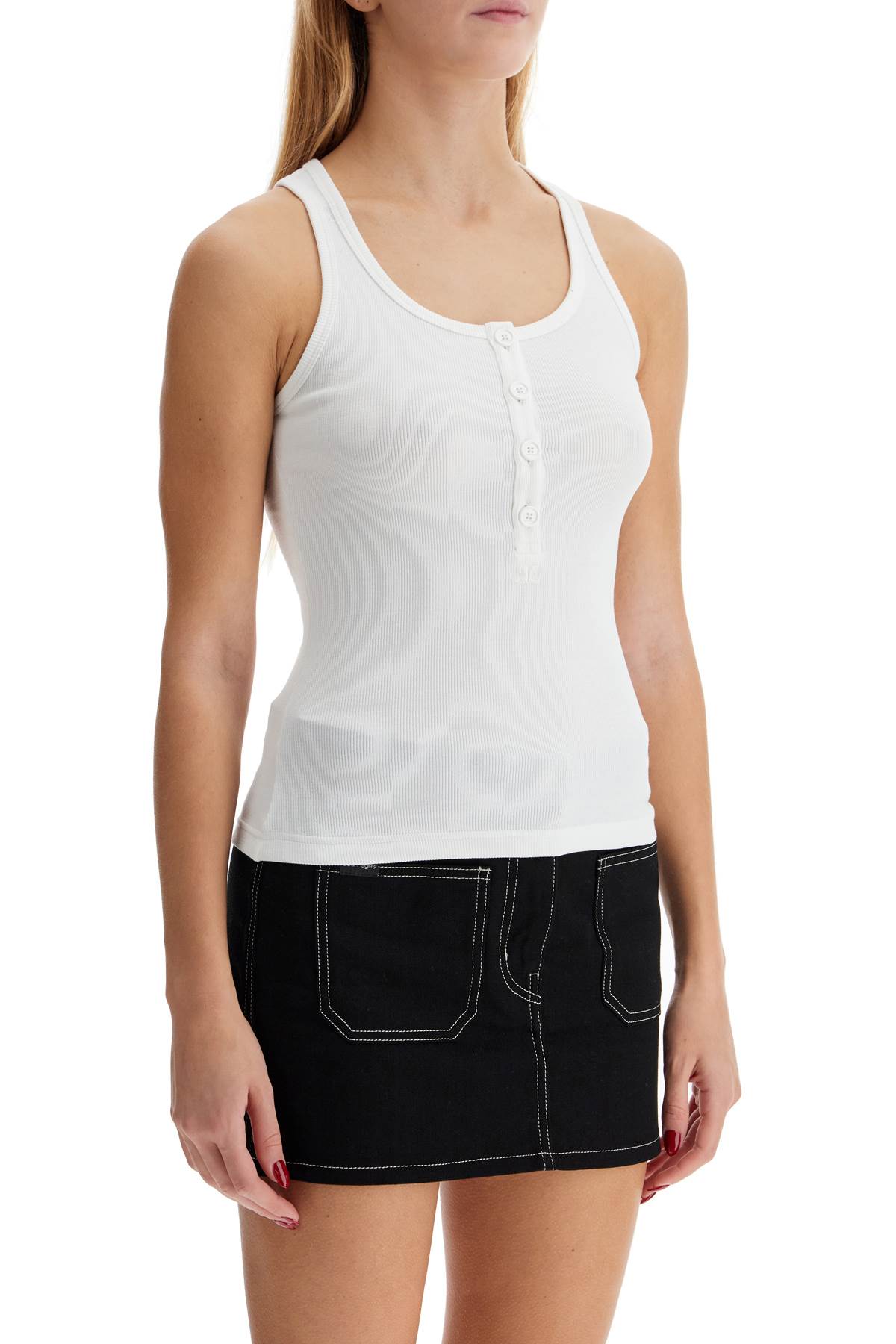 Courreges 90S Ribbed Tank Top With