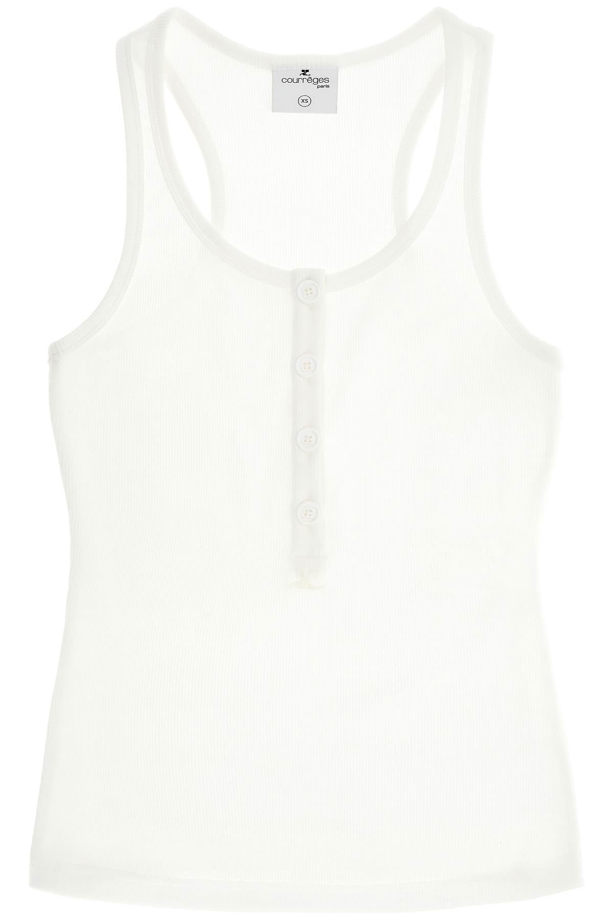 Courreges 90S Ribbed Tank Top With