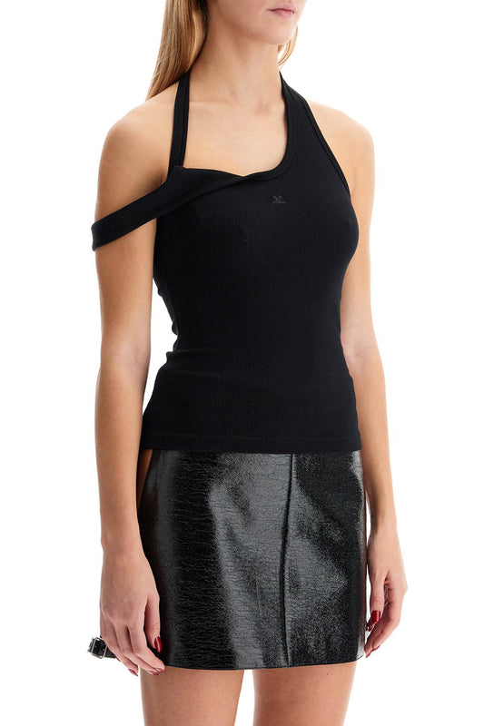 Courreges Asymmetric Rib 90S Tank Top