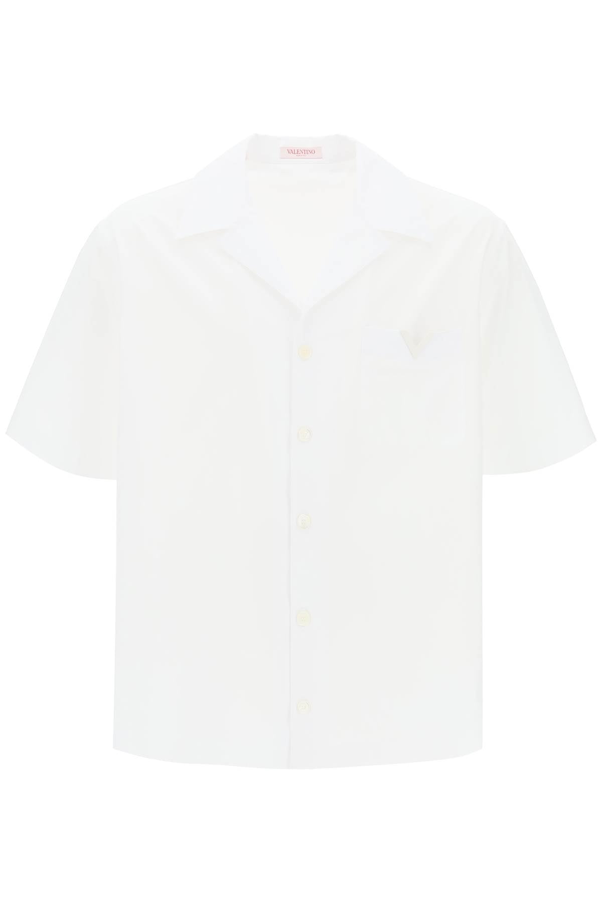 Valentino Garavani V Detail Bowling Shirt With V-