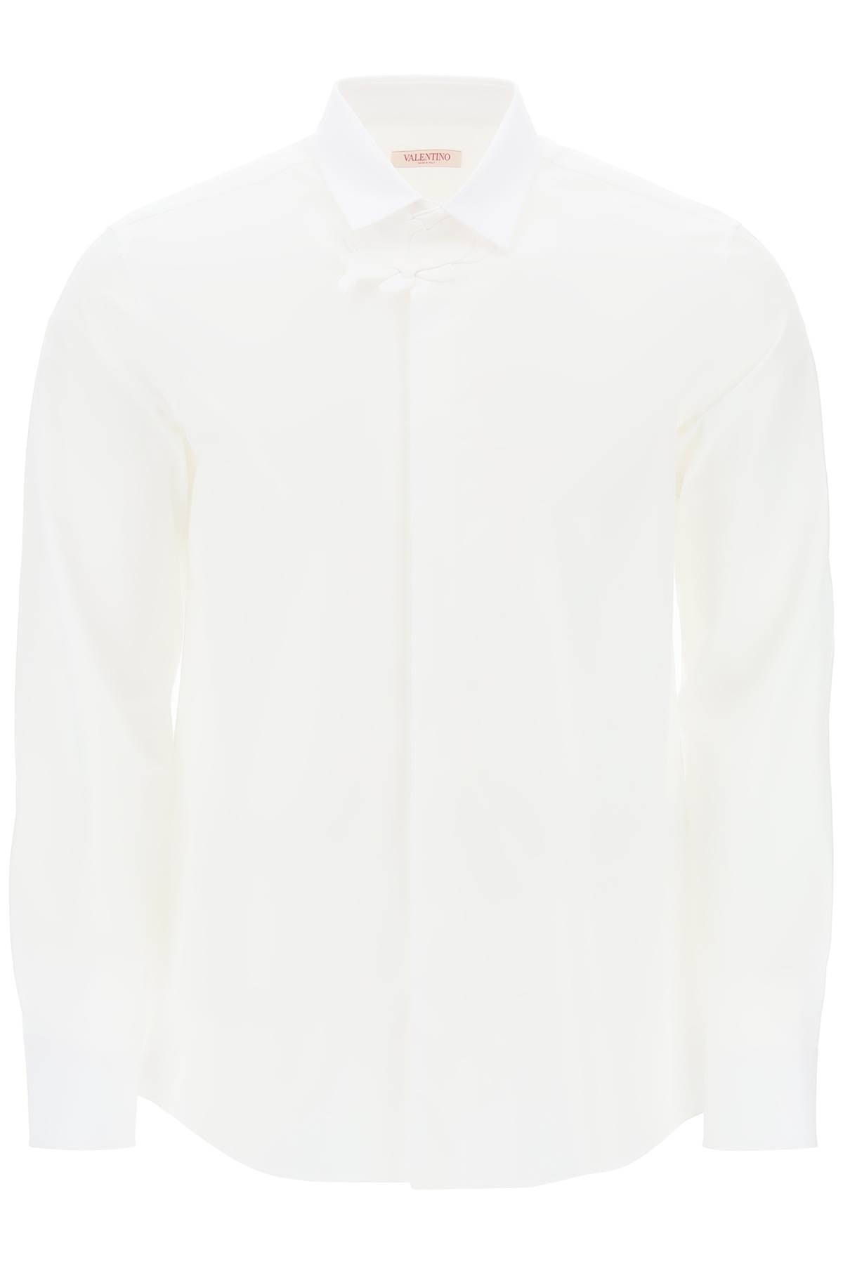 Valentino Garavani Poplin Shirt With Flower Patch Detail