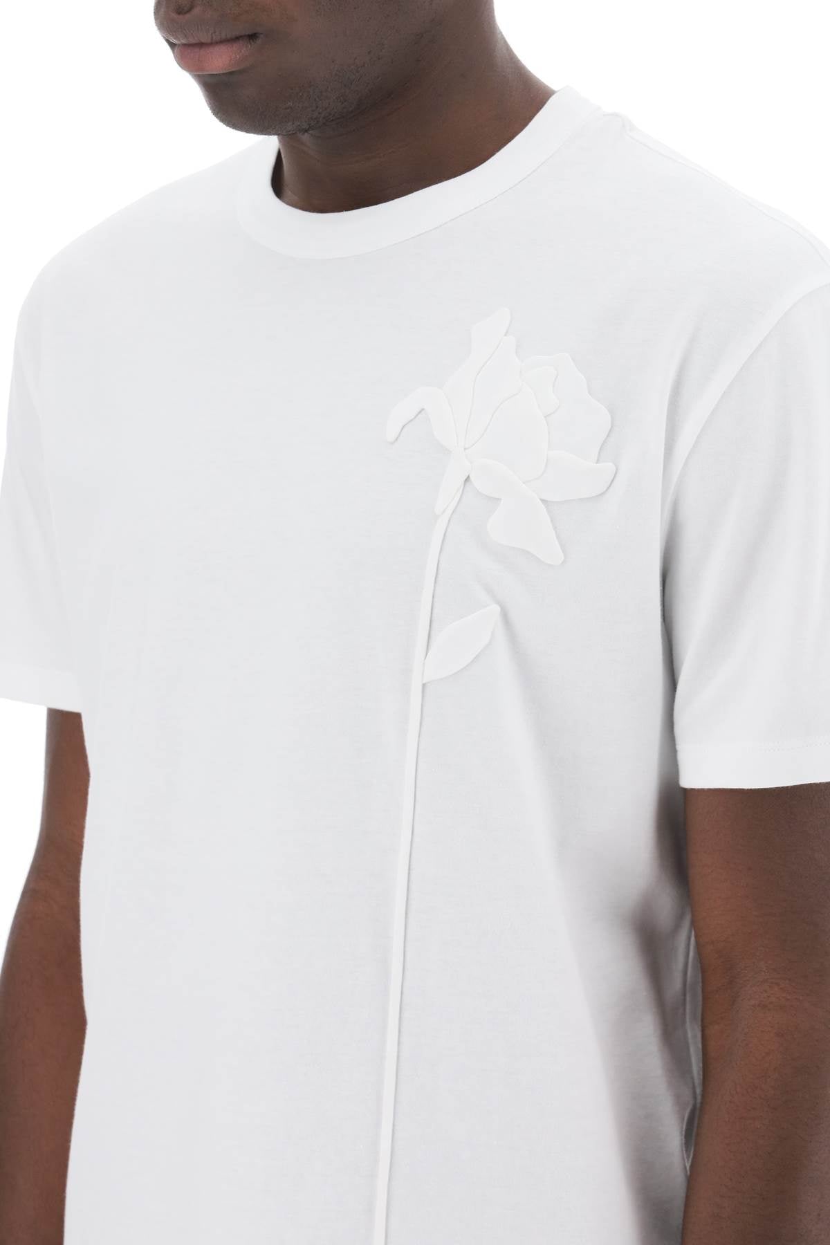 Valentino Garavani Flower Embroidered T-Shirt