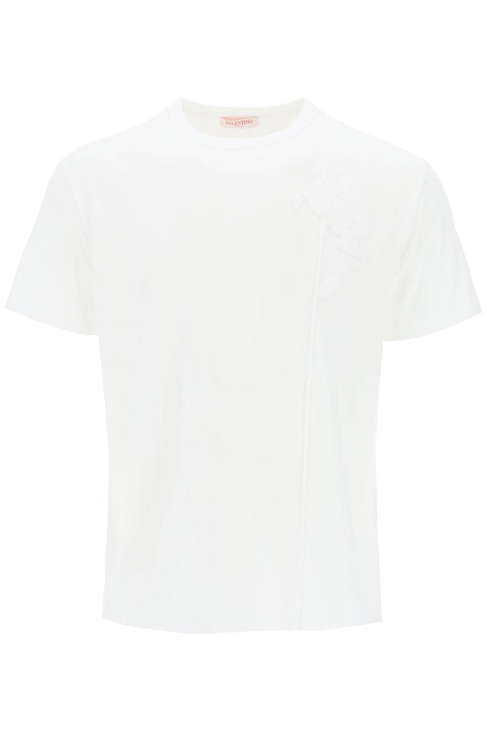 Valentino Garavani Flower Embroidered T-Shirt