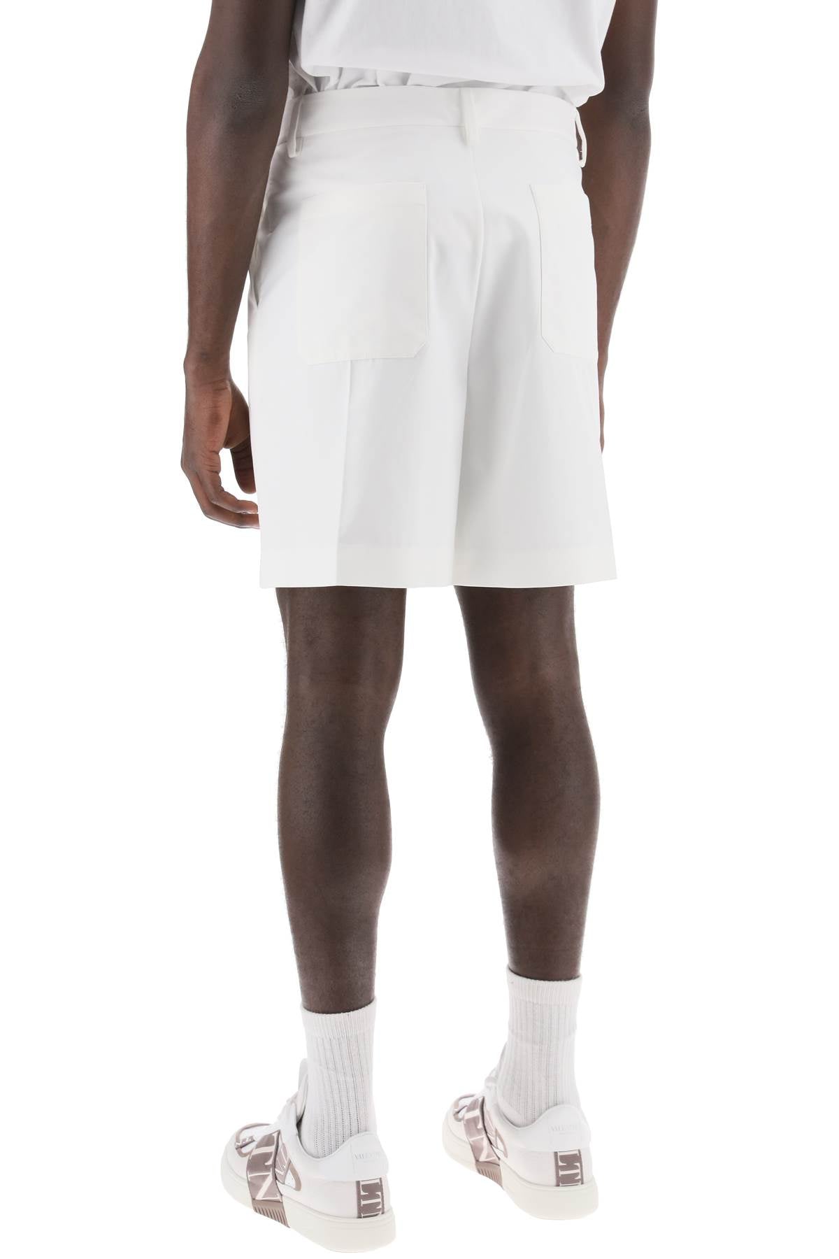 Valentino Garavani Cotton Poplin Bermuda Shorts For