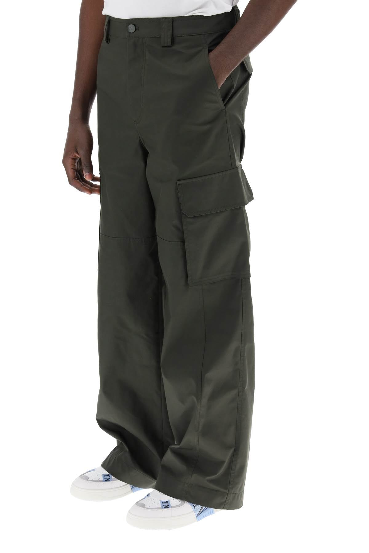 Valentino Garavani Cargo Pants In Stretch Nylon