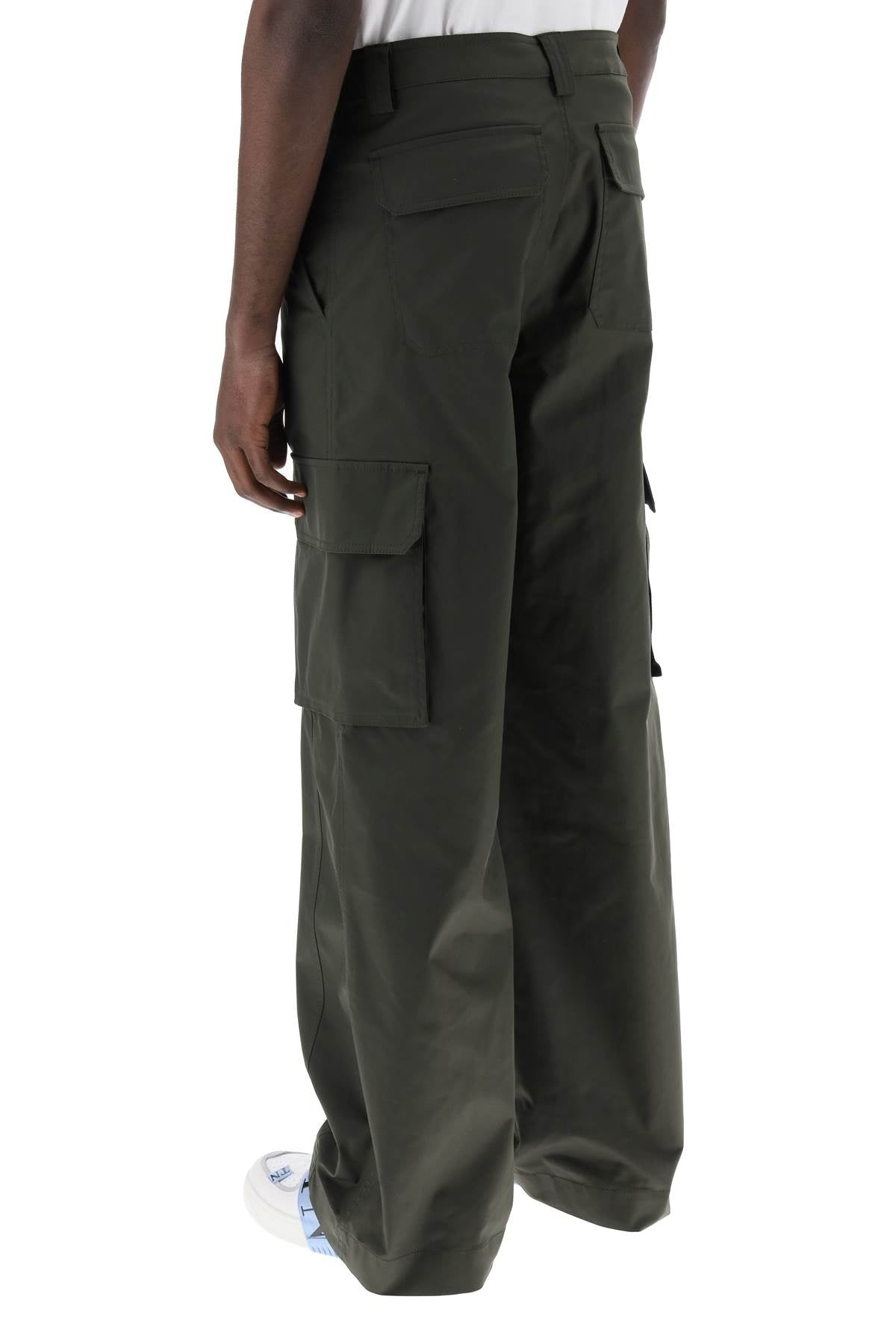 Valentino Garavani Cargo Pants In Stretch Nylon