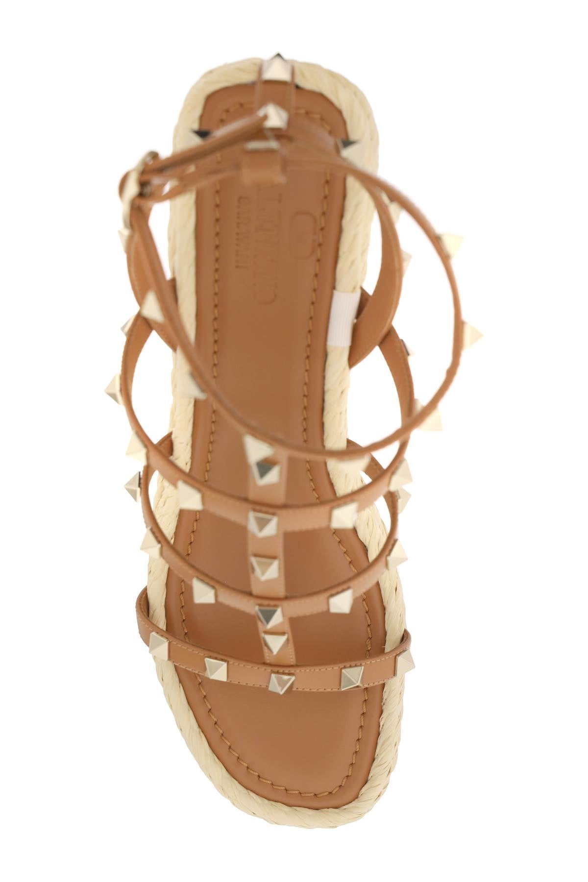 Valentino Garavani Rockstud Wedge Espadrilles