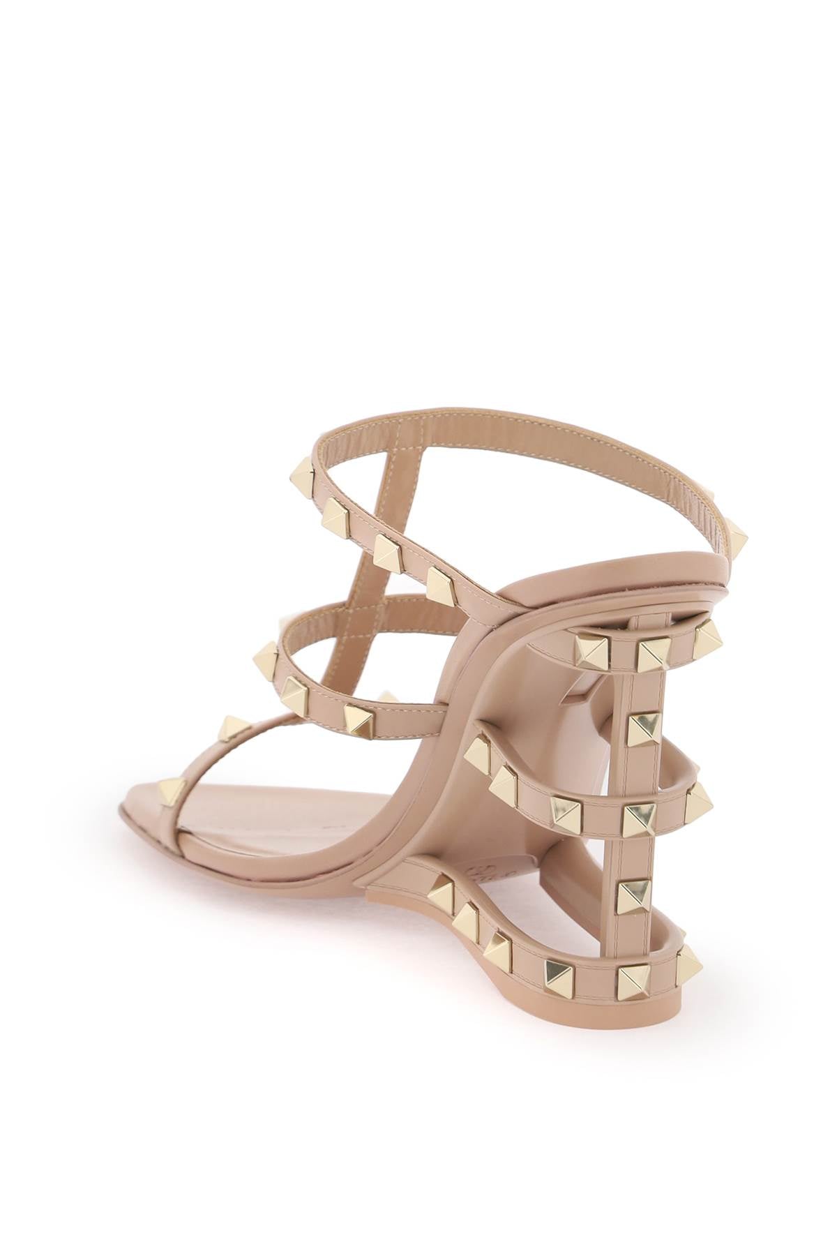 Valentino Garavani Cut-Out Wedge Mules With