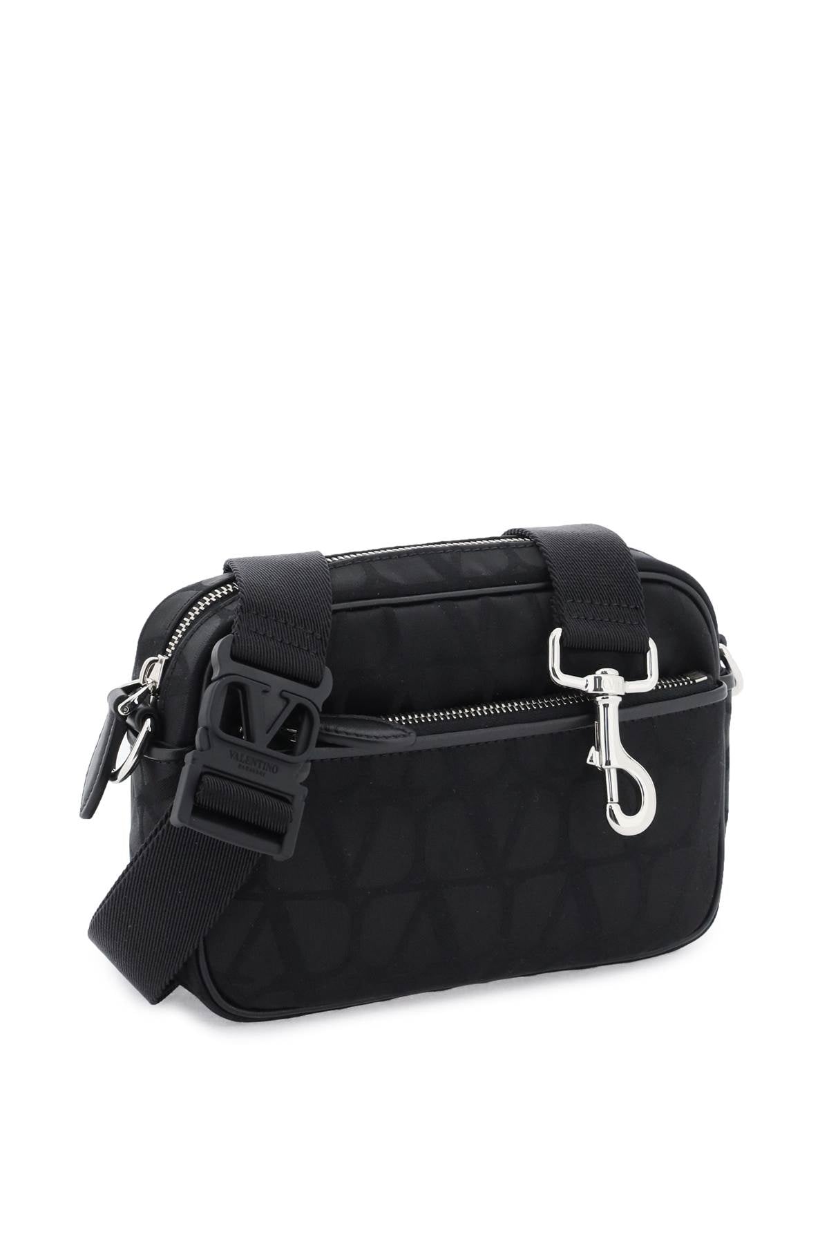 Valentino Garavani Black Iconographe Crossbody Bag