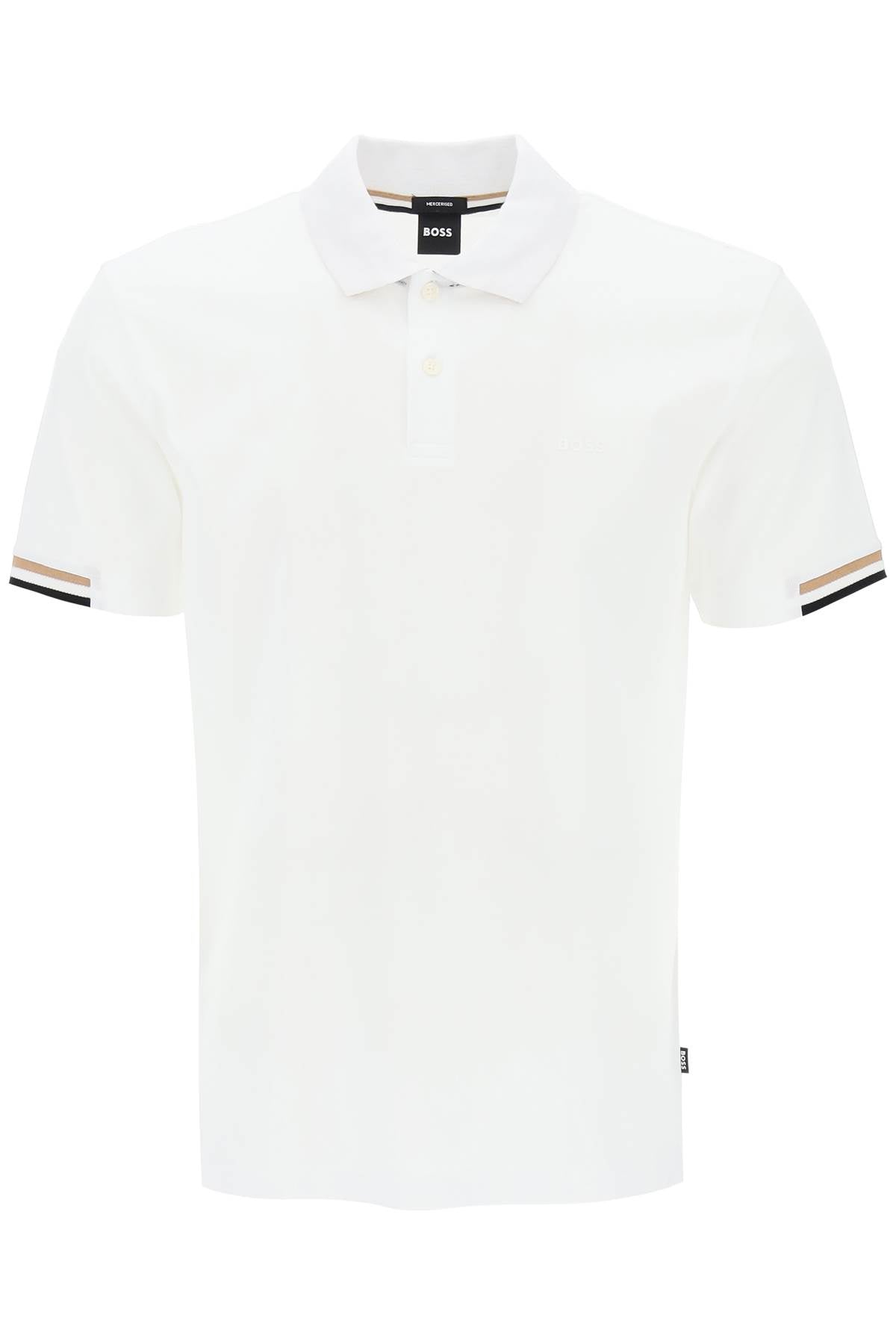 Boss Parlay Polo Shirt With Stripe Detail