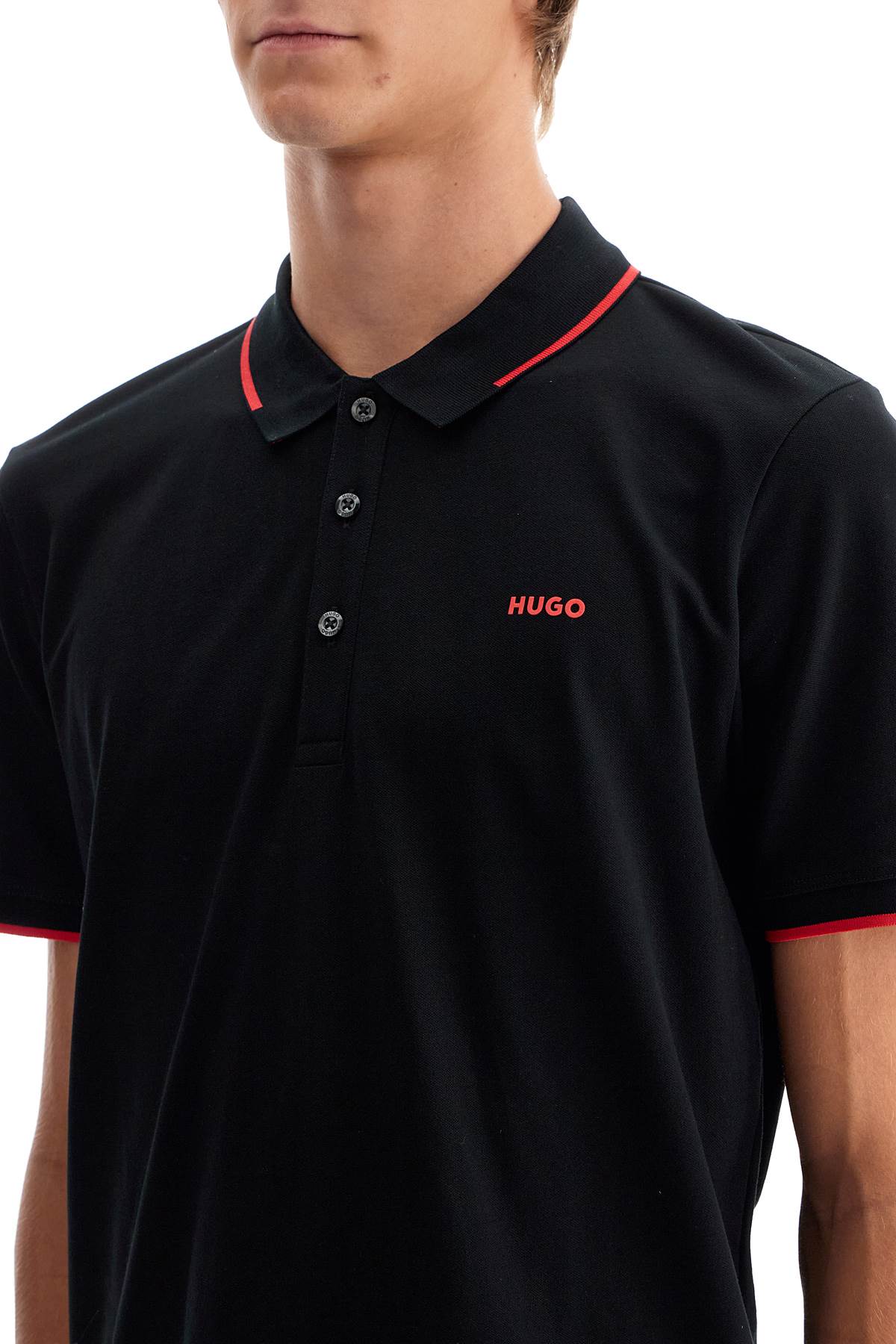 Hugo Slim Fit Piqu Polo Shirt