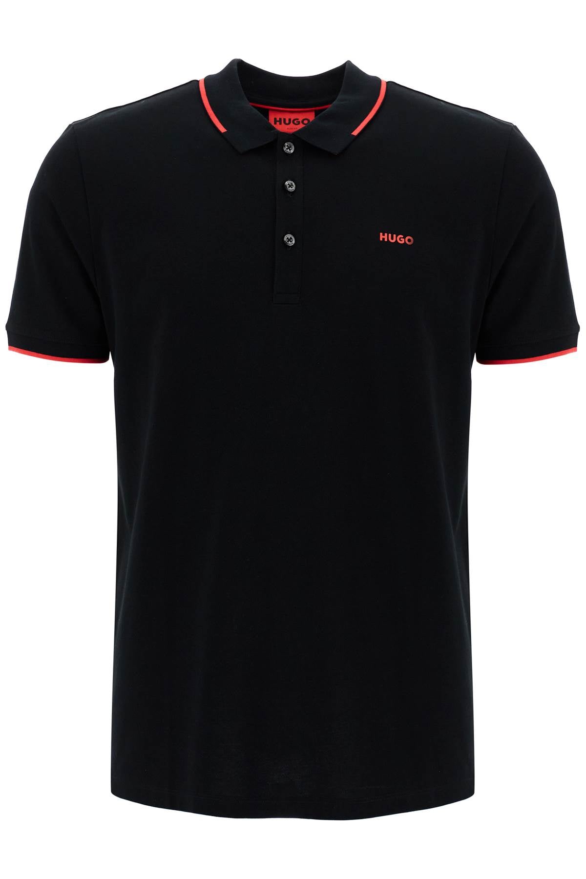 Hugo Slim Fit Piqu Polo Shirt