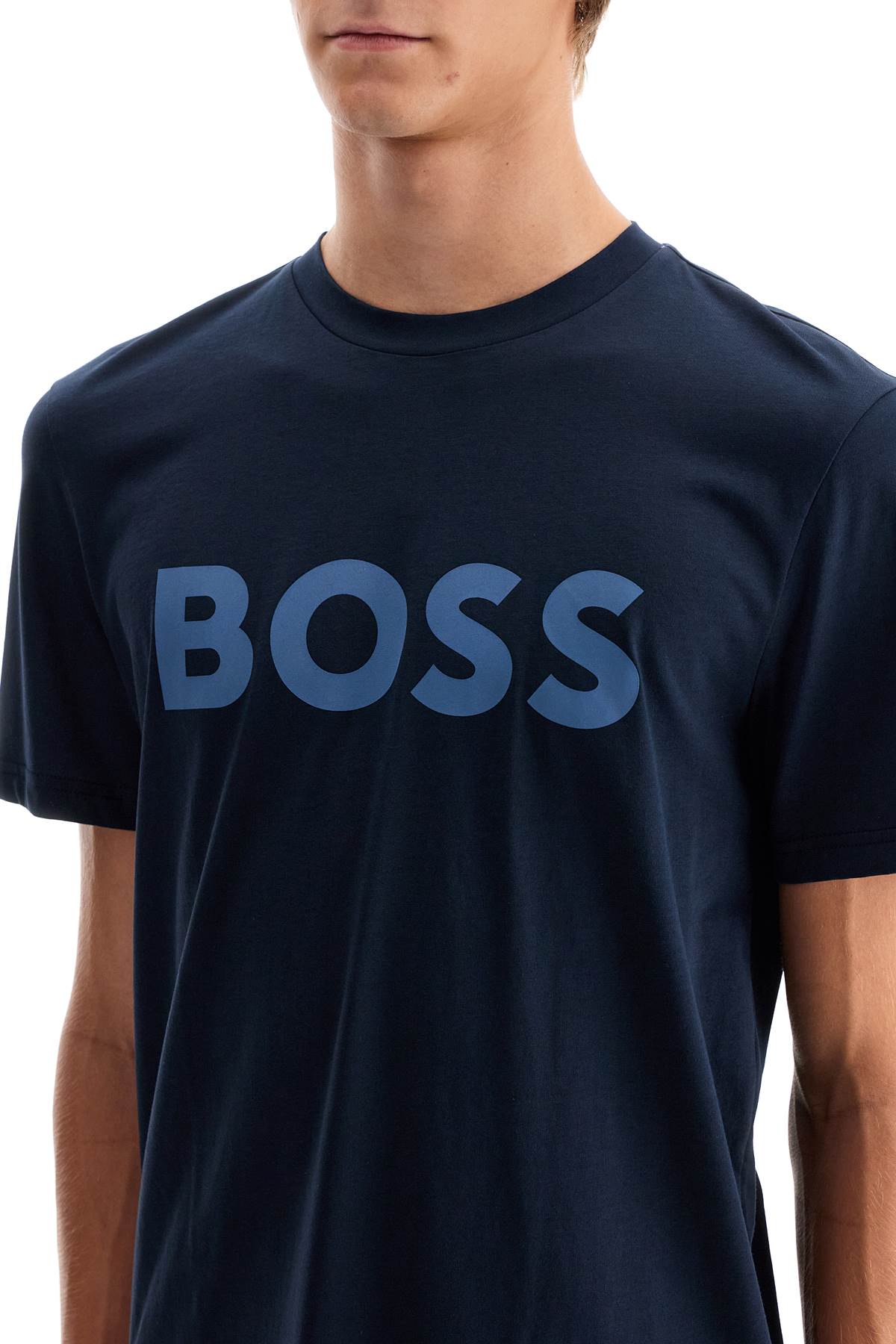 Boss Logo Print T-Shirt