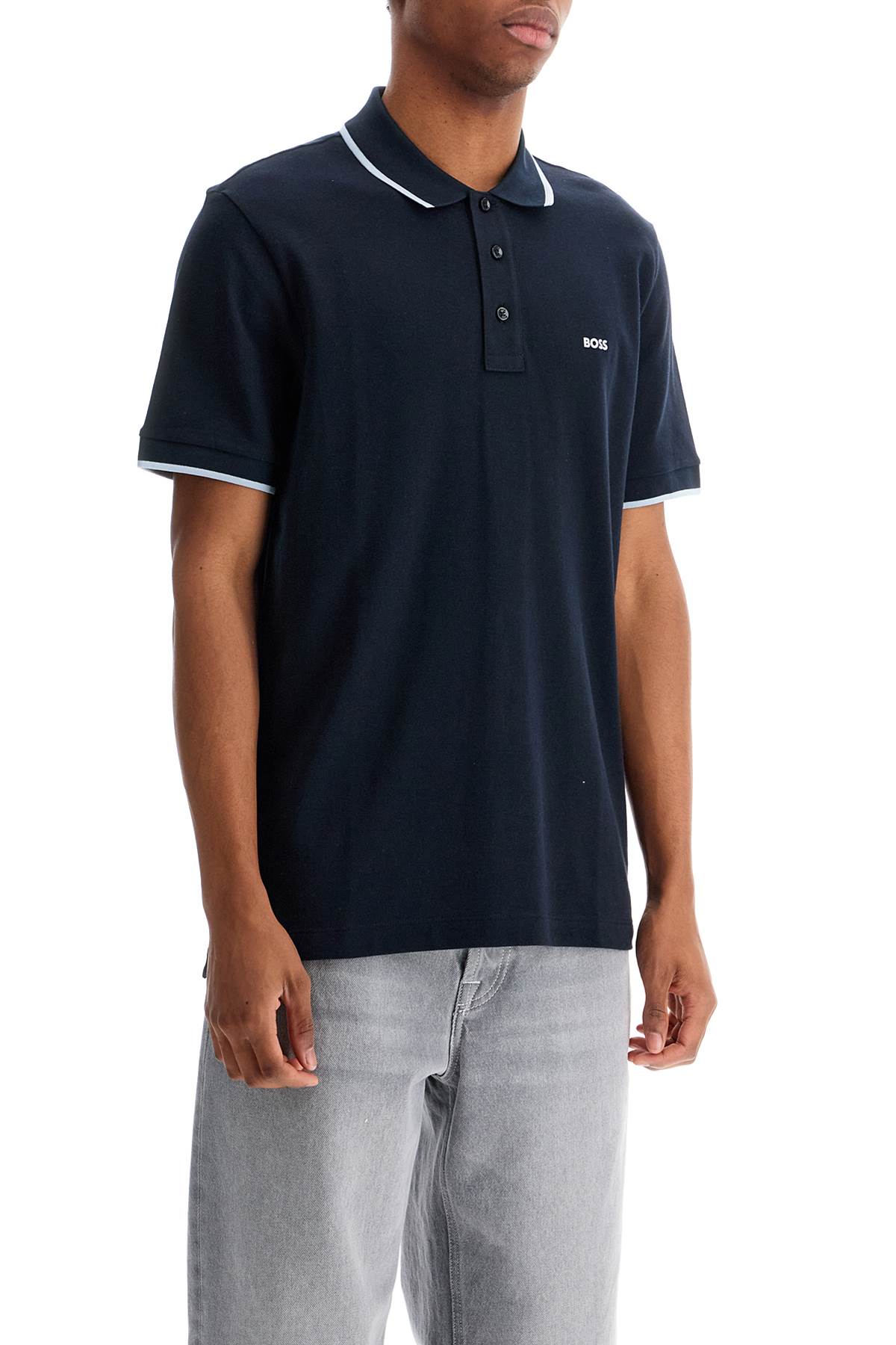 Boss Parlay Polo Shirt With Contrast Trims