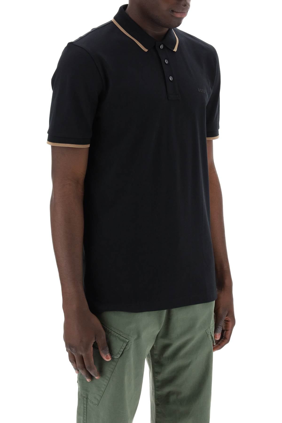 Boss Contrast Trim Parlay Polo Shirt