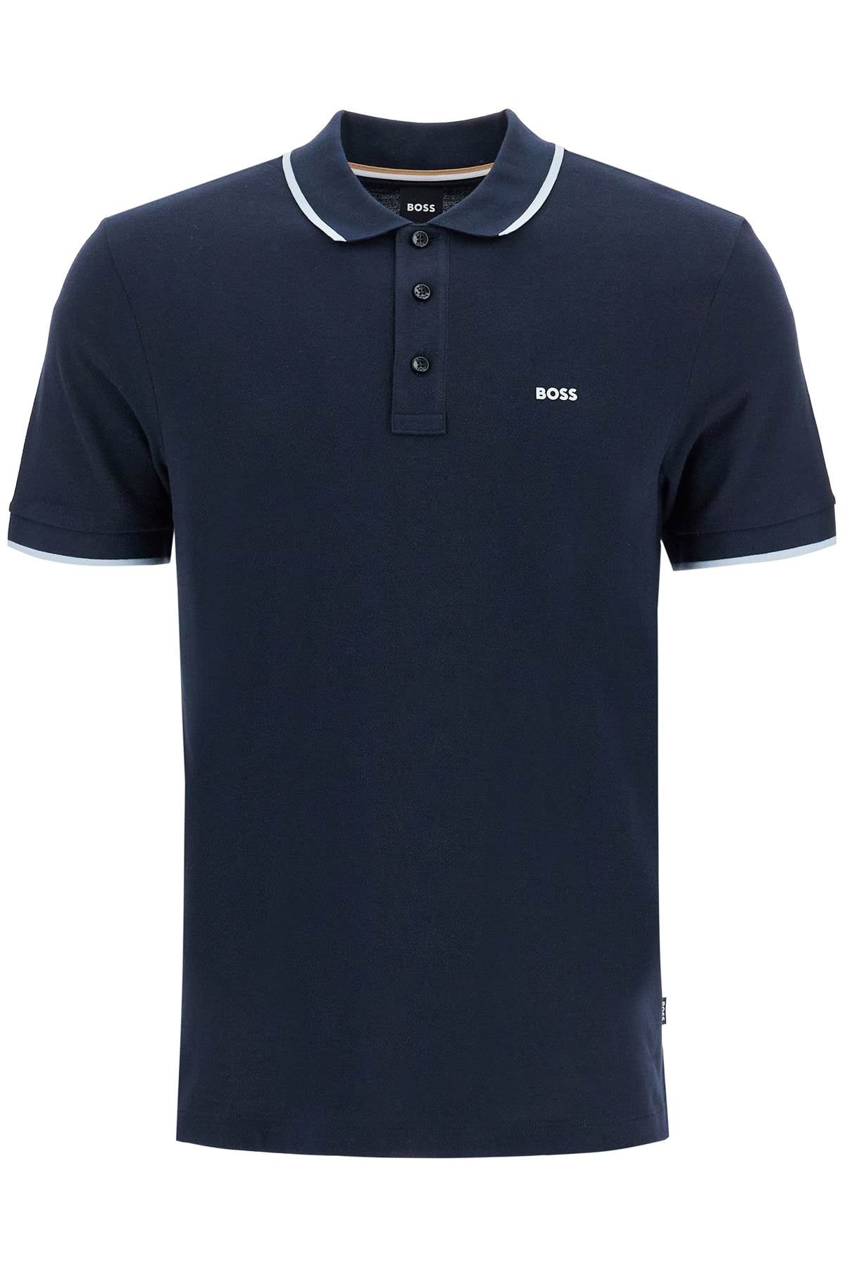 Boss Parlay Polo Shirt With Contrast Trims