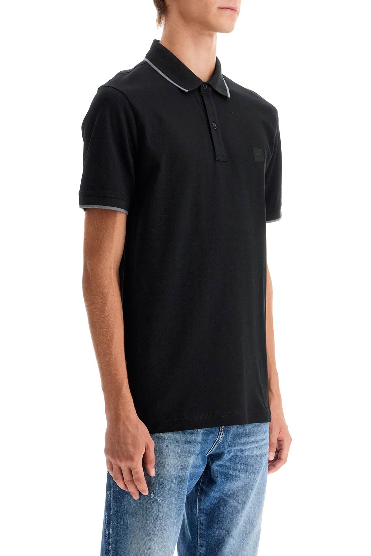 Boss Slim Fit PiquÃ© Polo Shirt With Tipped