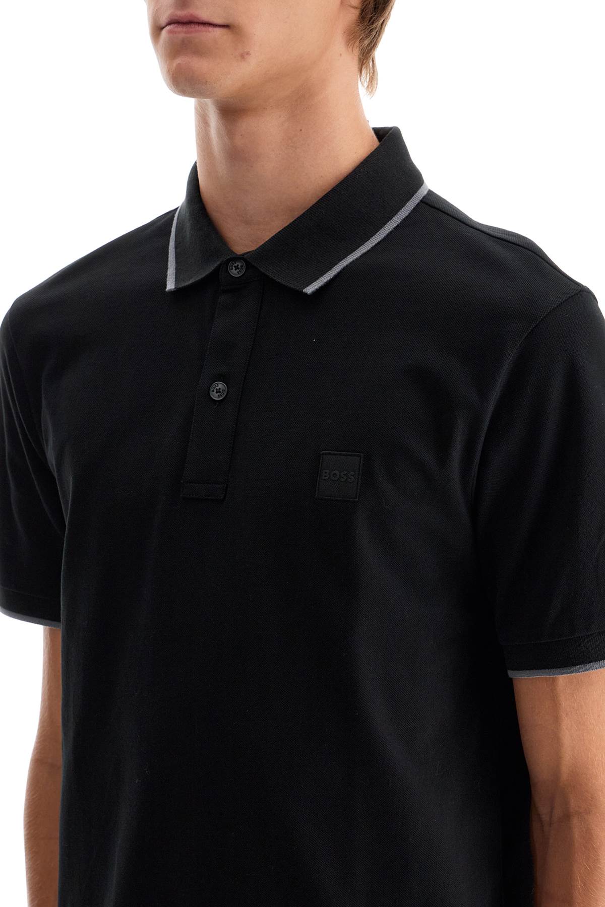 Boss Slim Fit PiquÃ© Polo Shirt With Tipped