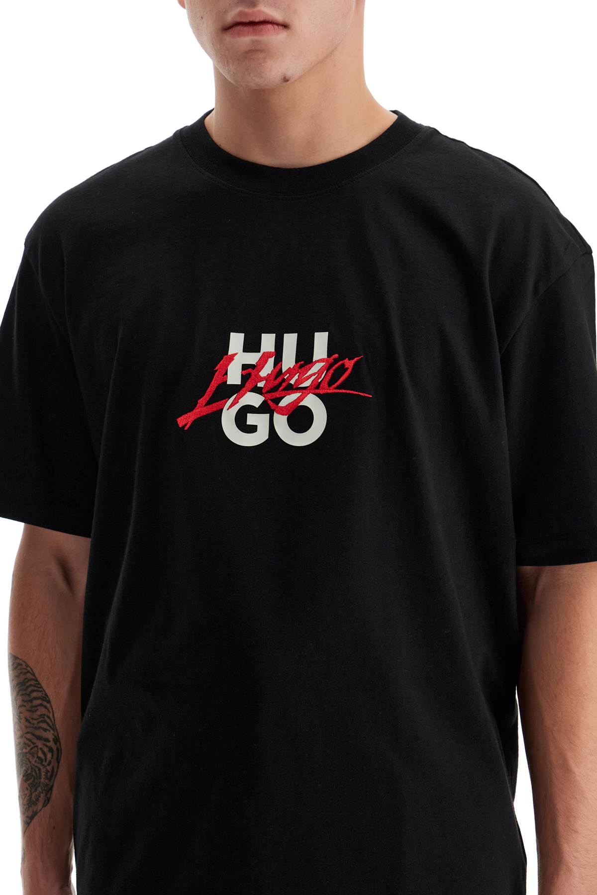 Hugo Logo Crewneck T-Shirt