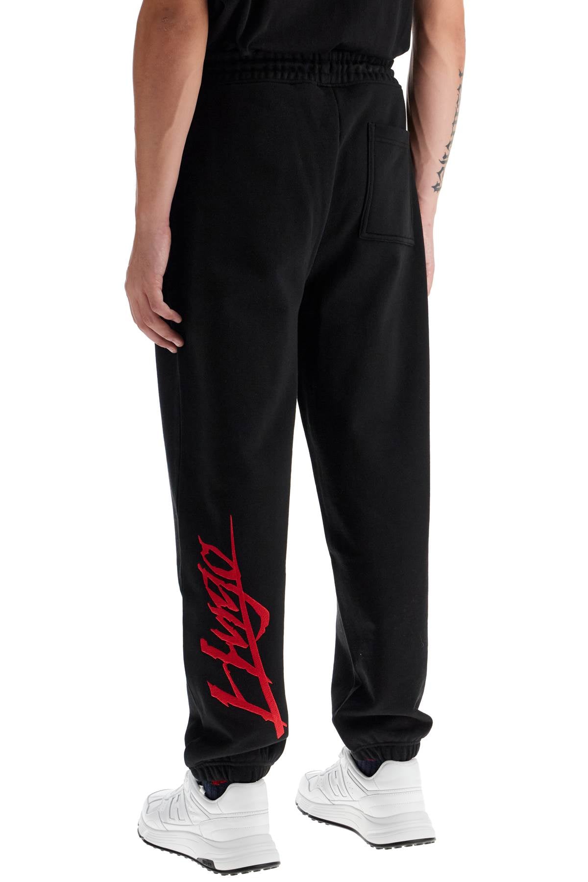 Hugo Cotton Logo Joggers For