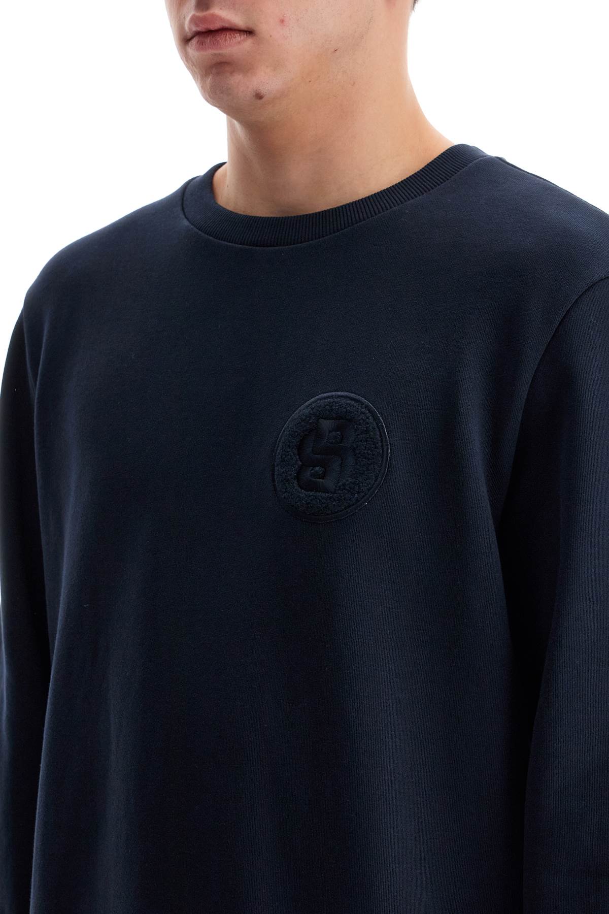 Boss Crewneck Sweatshirt With Double Mon