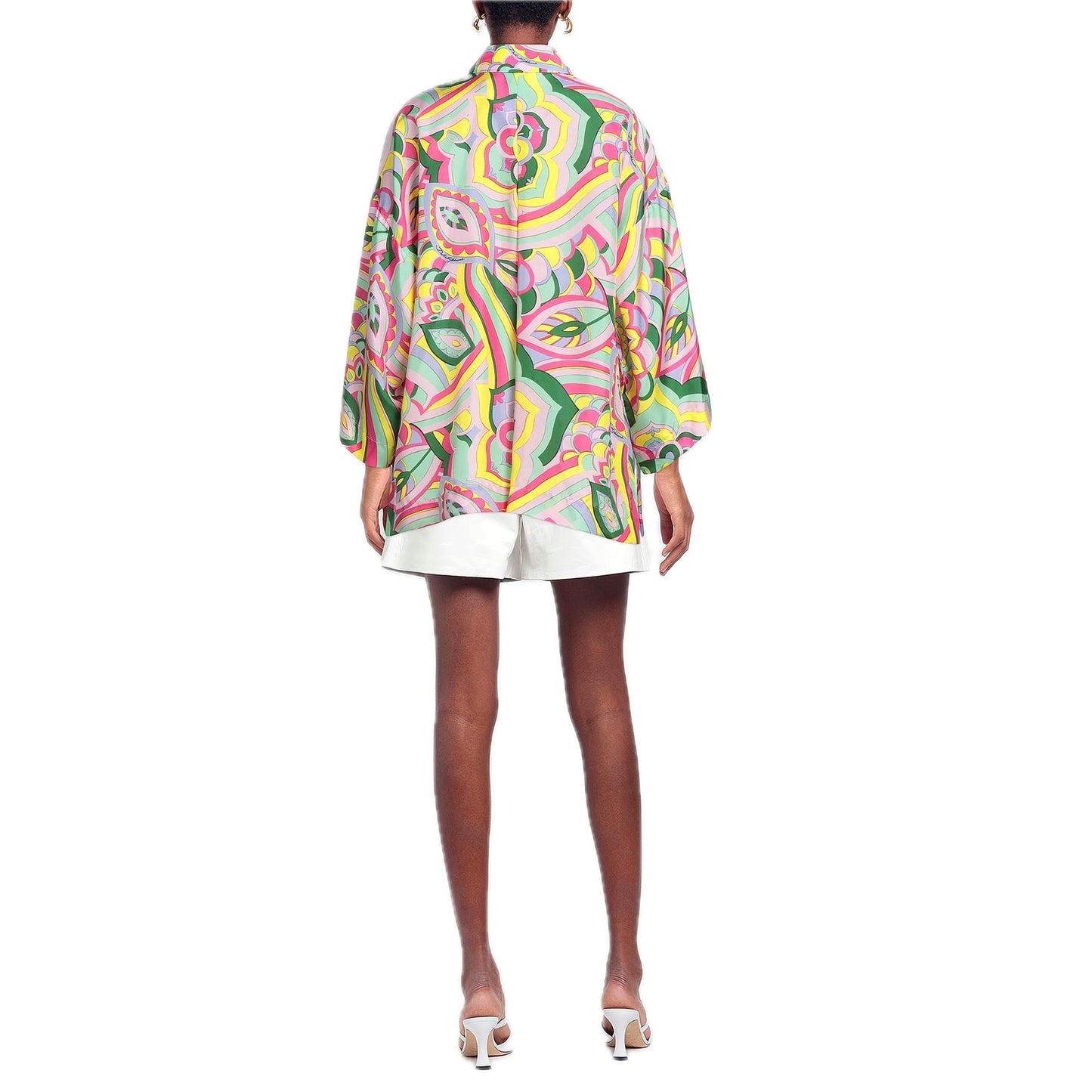 NWT Dolce & Gabbana Dolce & Gabbana abstract-print silk shirt IT 40 US S