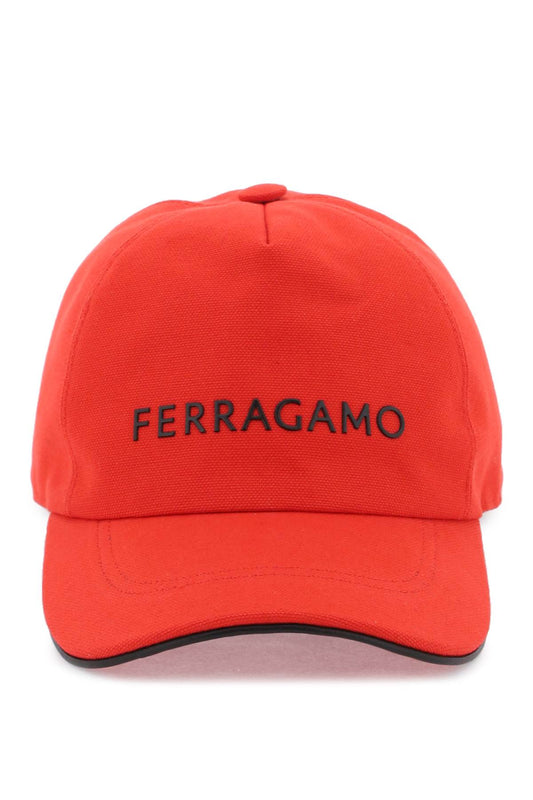 Ferragamo Logo Baseball Cap