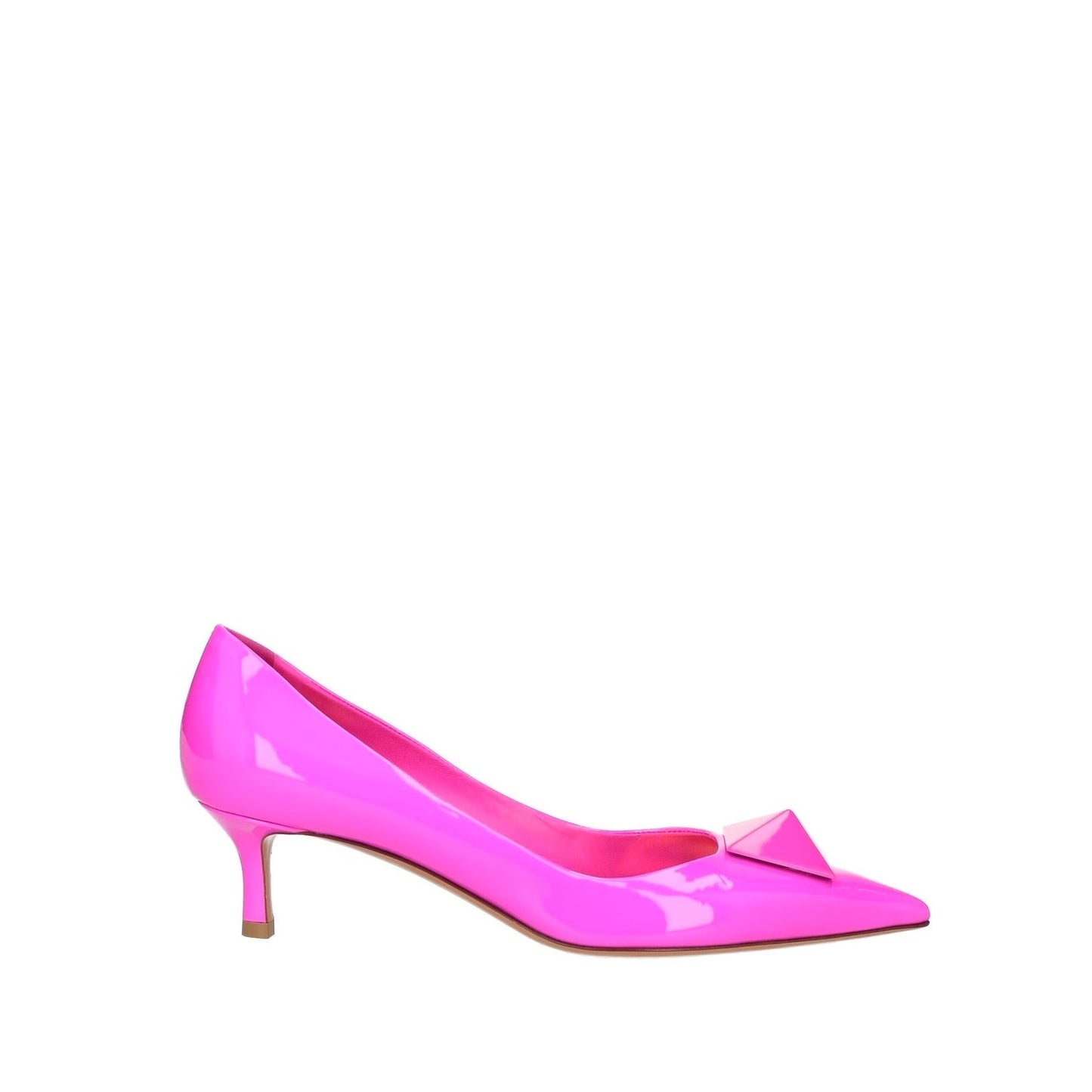 Valentino Garavani Pink PP One Stud Patent Leather Pump Fuchsia 36.5