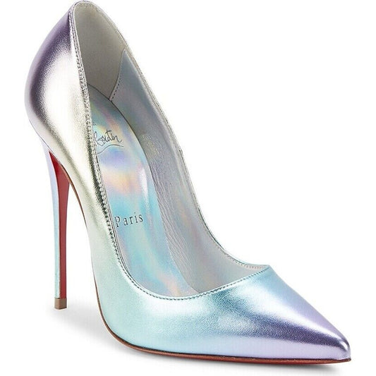 Christian Louboutin So Kate 120 Metallic Ombre pointed toe iridescent pumps