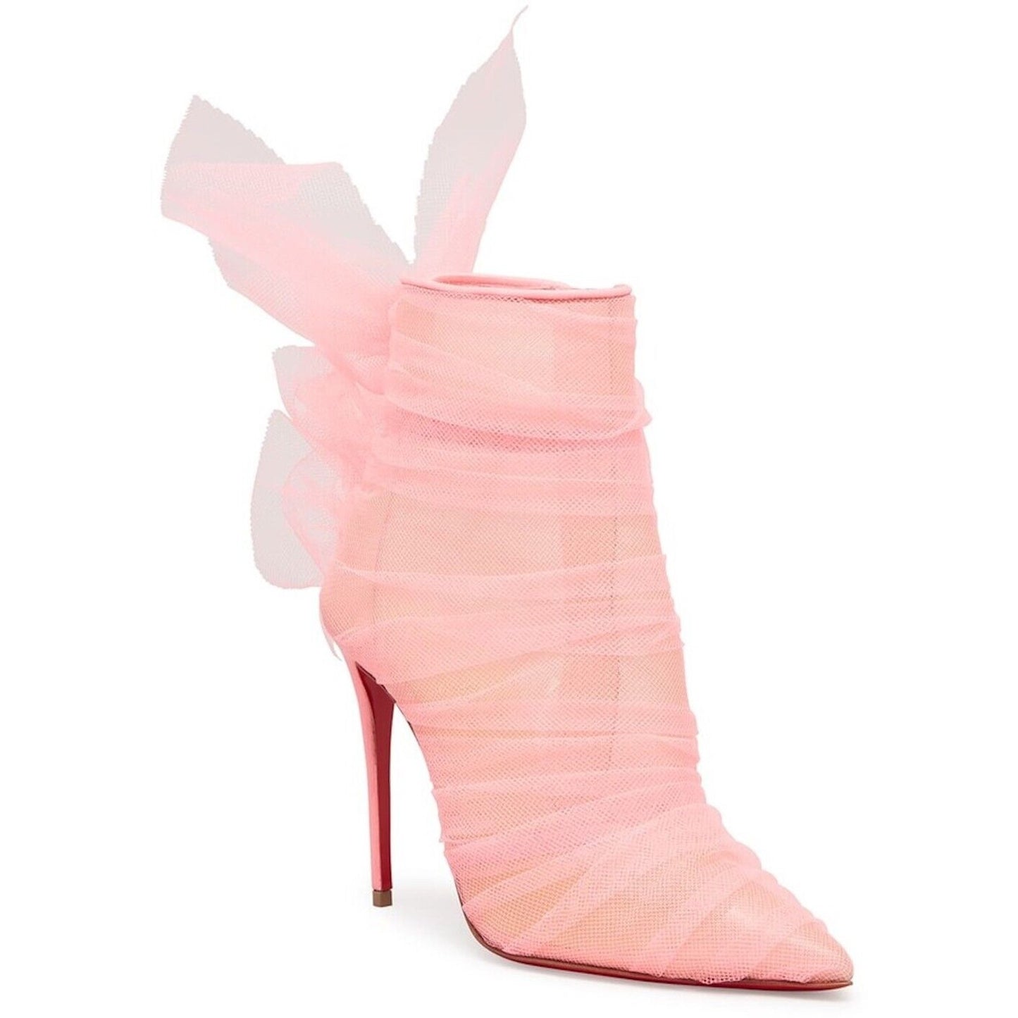 Christian Louboutin Libellibooty 100 organza Ankle boots