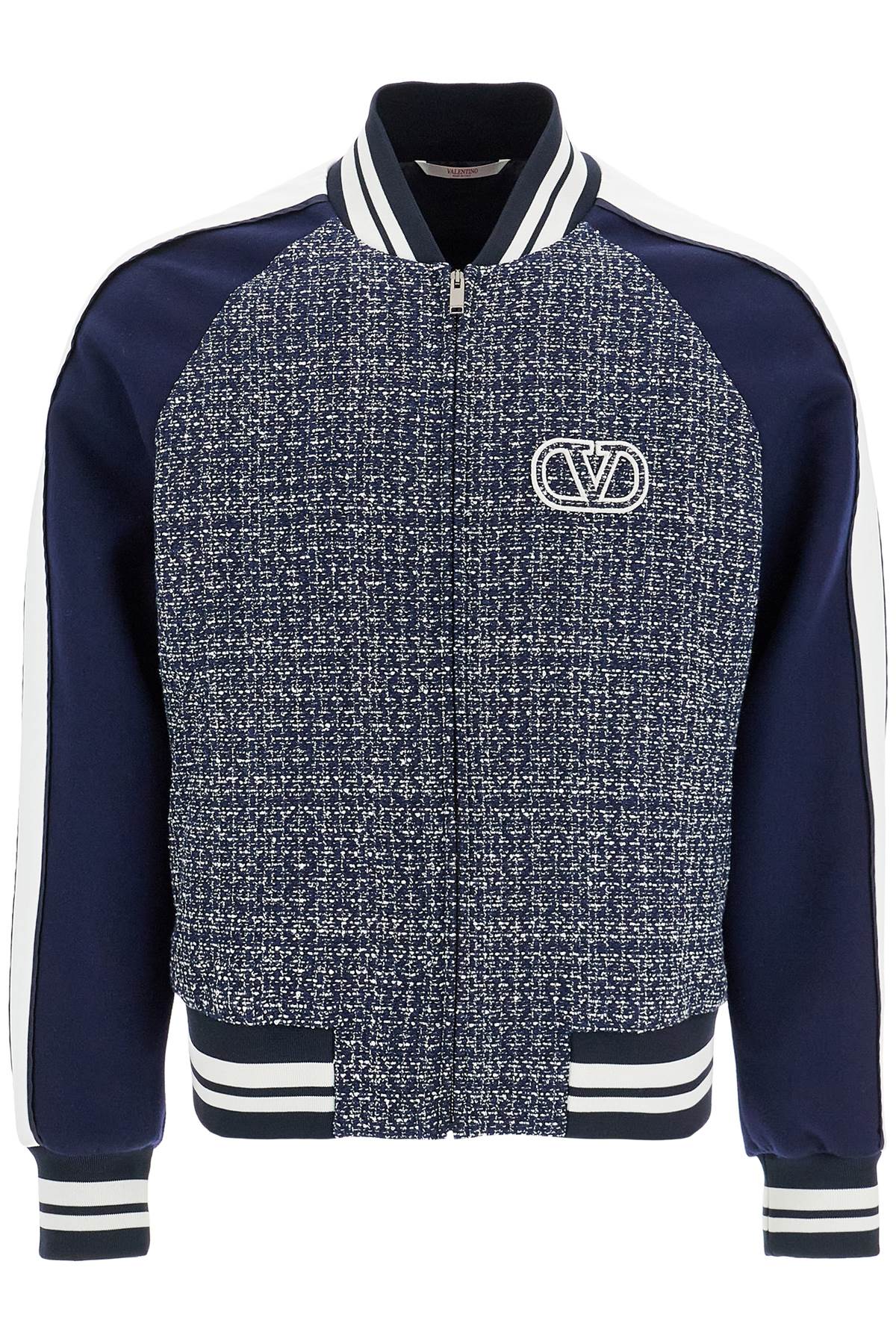 Valentino Garavani Tweed Bomber Jacket For