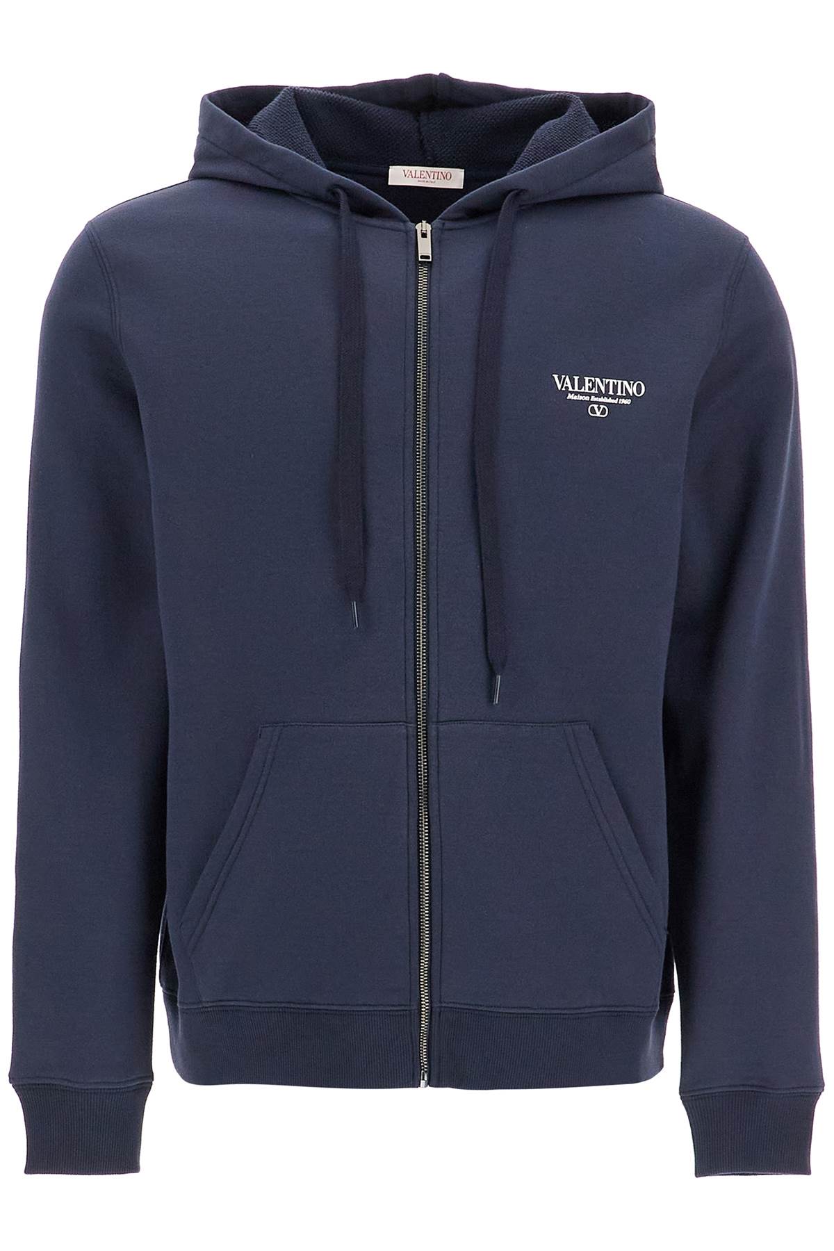 Valentino Garavani Full Zip Sweatshirt With Logo Print