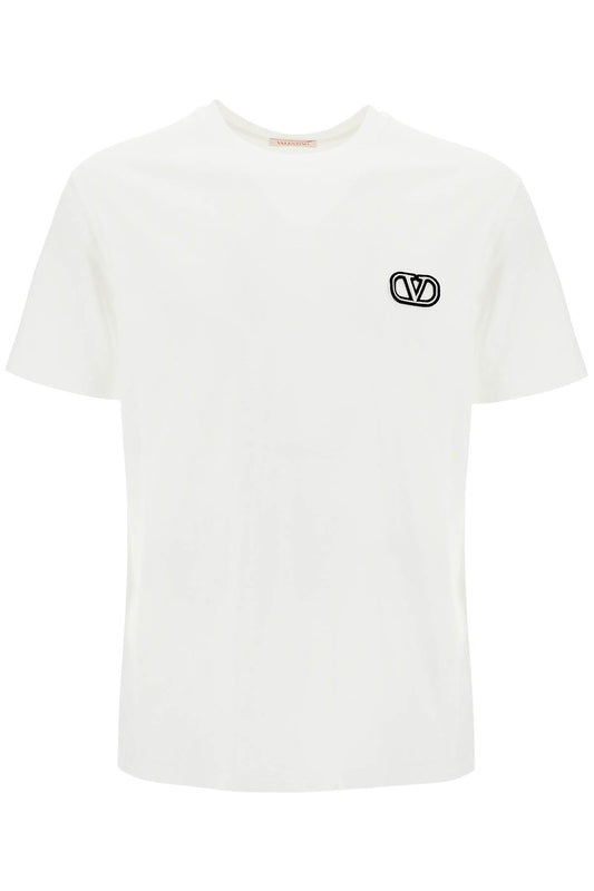 Valentino Garavani T-Shirt With Vlogo Signature Patch