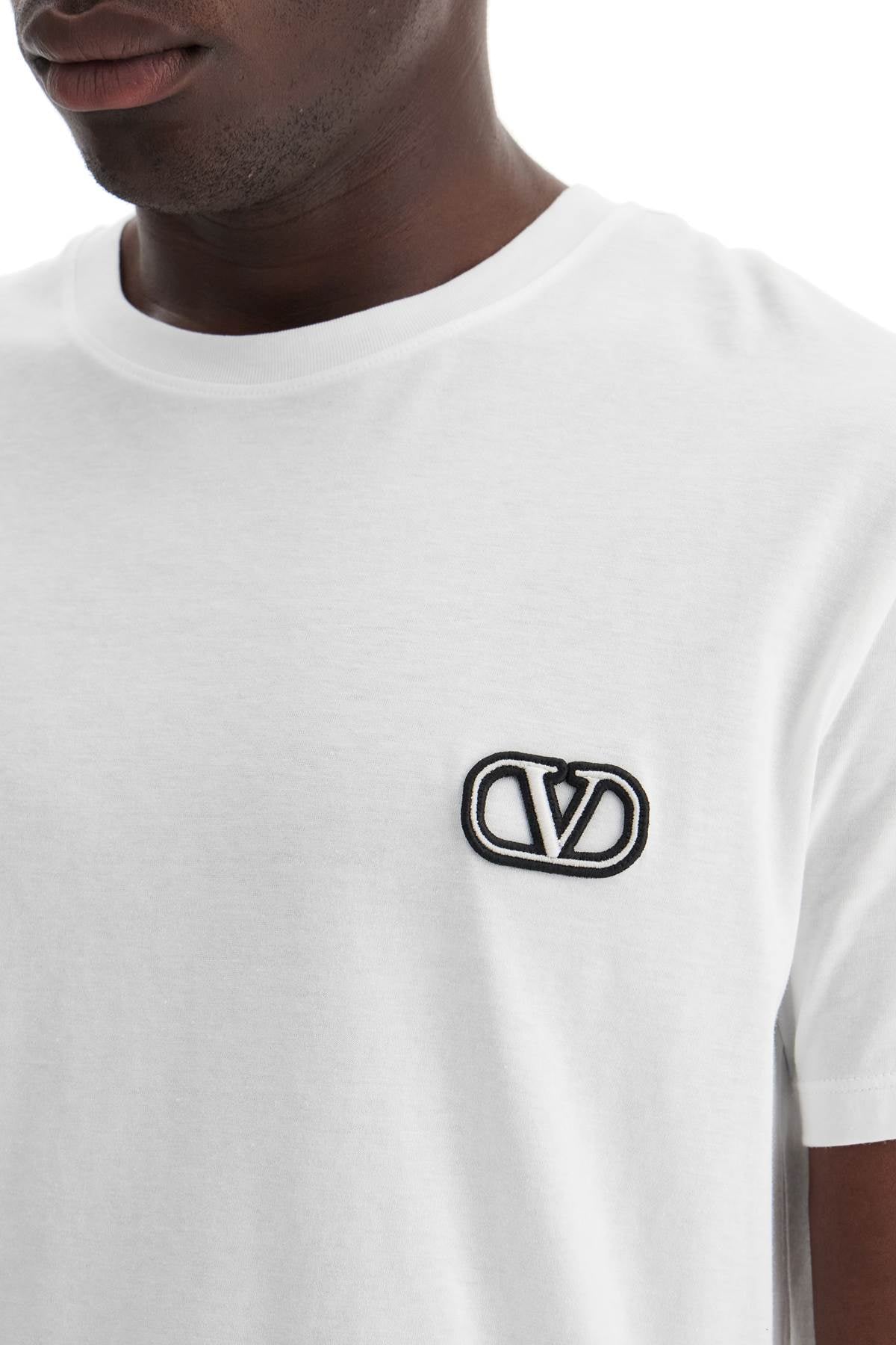 Valentino Garavani T-Shirt With Vlogo Signature Patch