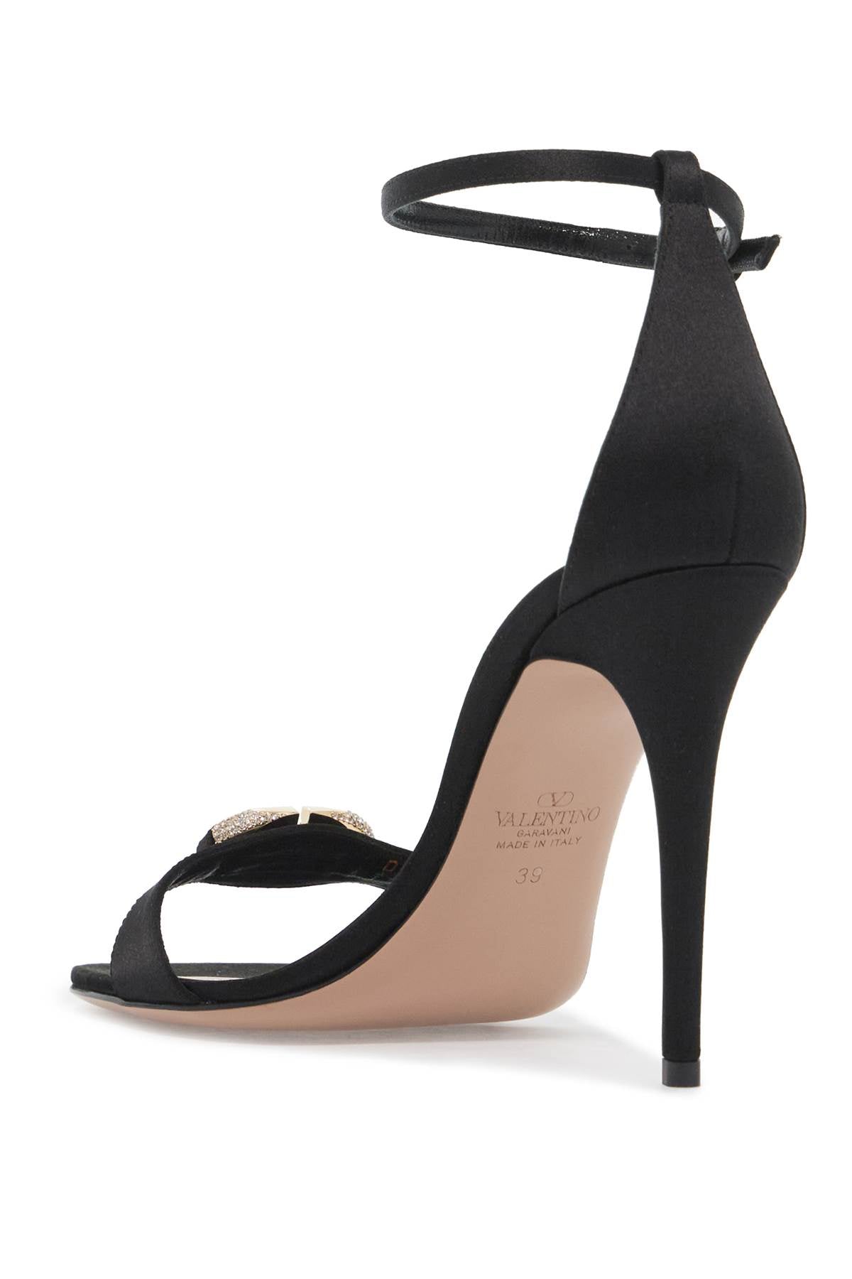 Valentino Garavani Vlogo Signature Satin Sandals