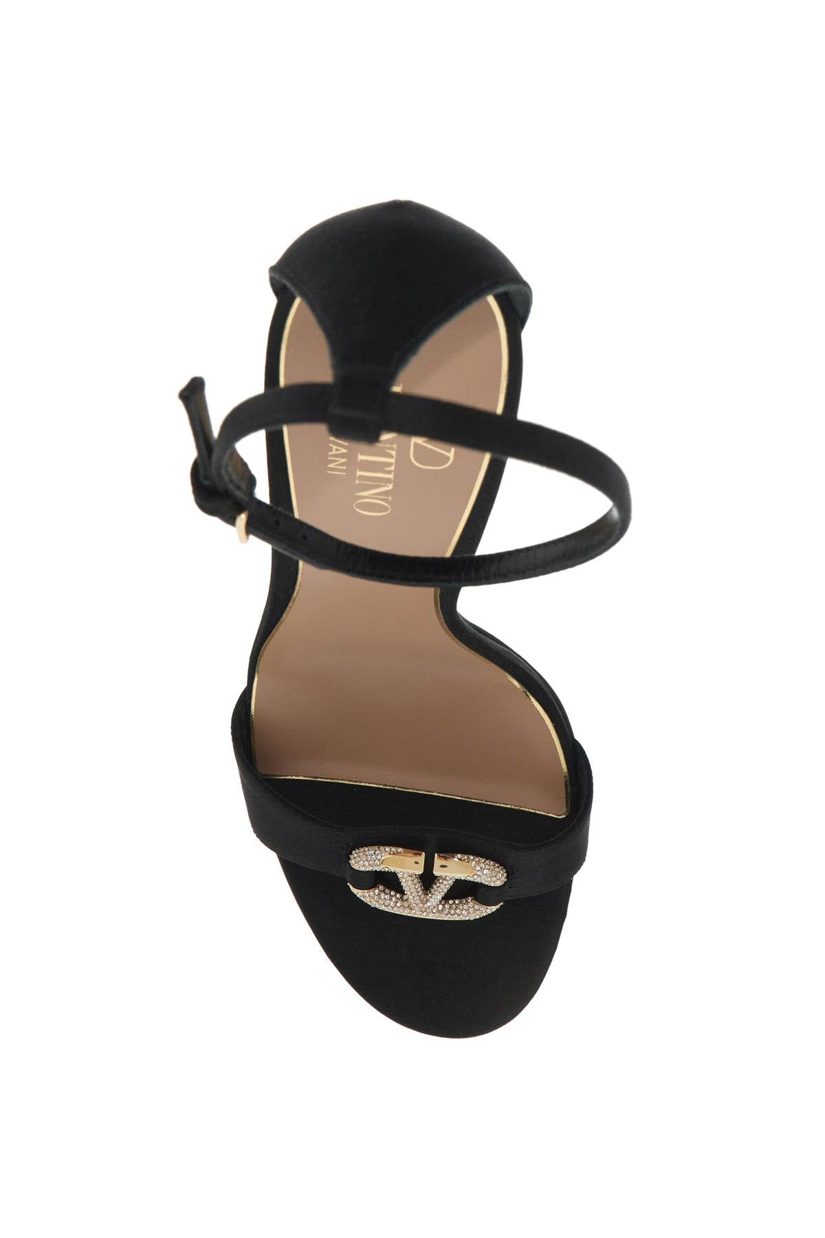 Valentino Garavani Vlogo Signature Satin Sandals