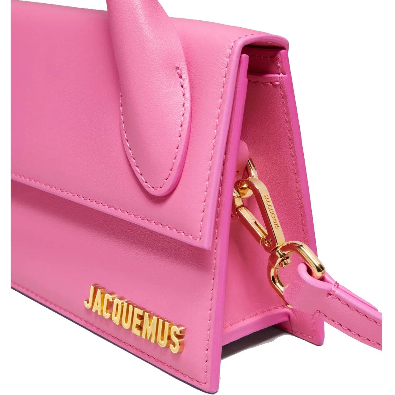 JACQUEMUS Pink Les Classiques 'Le Chiquito long' top handle bag