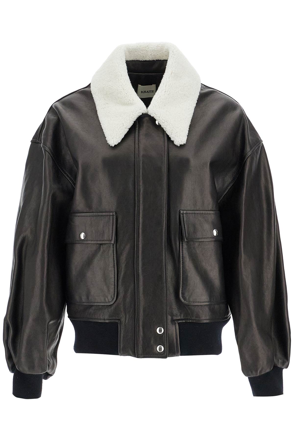 Khaite Leather Shellar Jacket