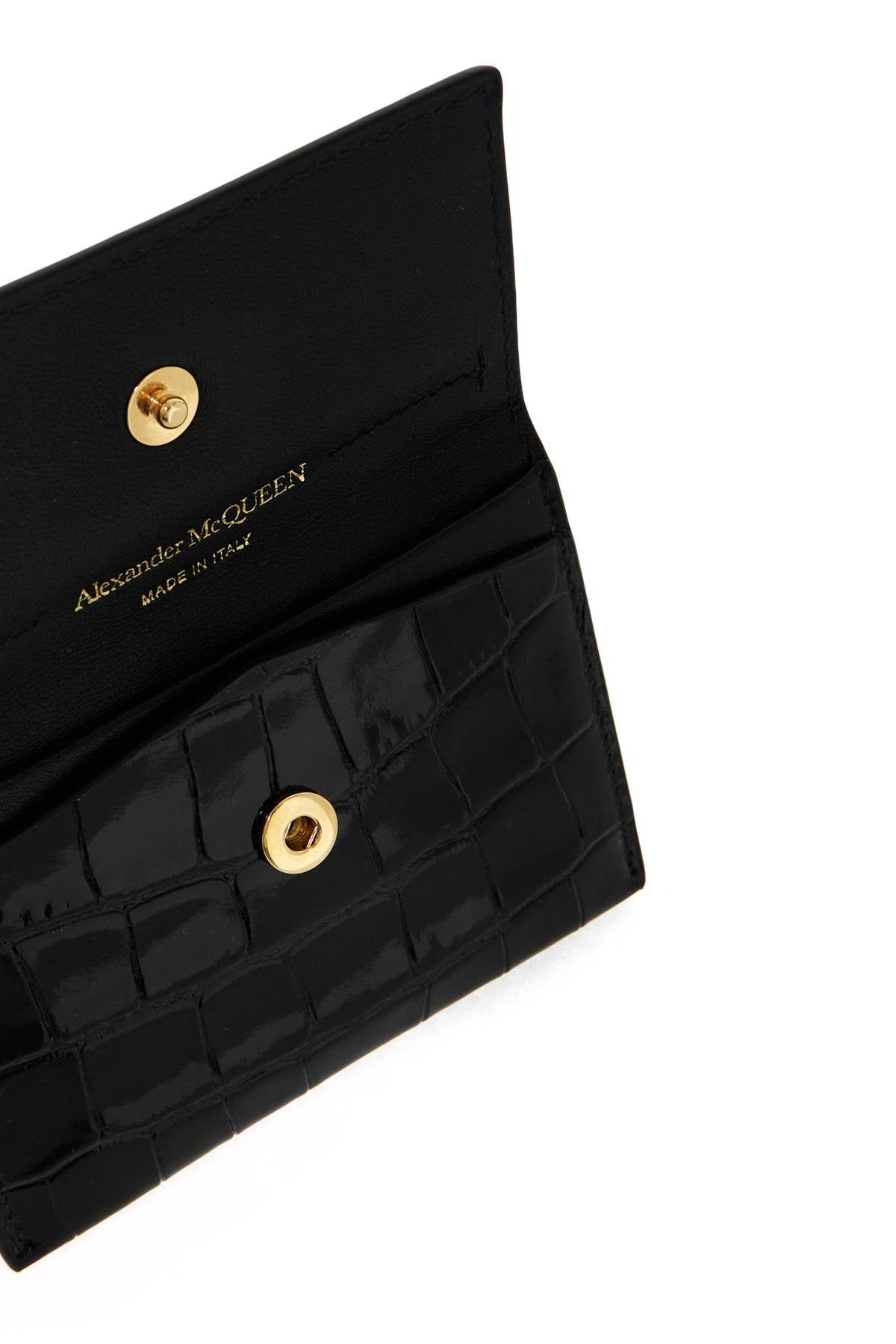 Alexander Mcqueen Envelope Skull Cardholder